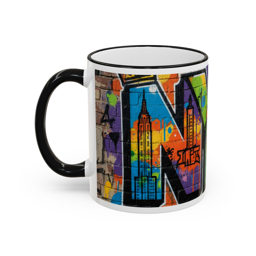 New York Graffiti Accent Rim Mug (11oz/15oz)
