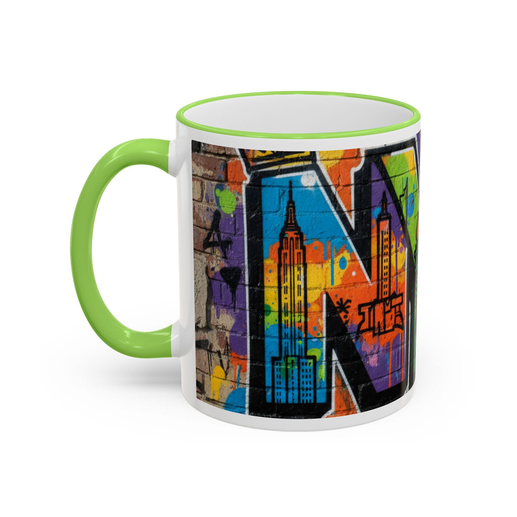 New York Graffiti Accent Rim Mug (11oz/15oz)