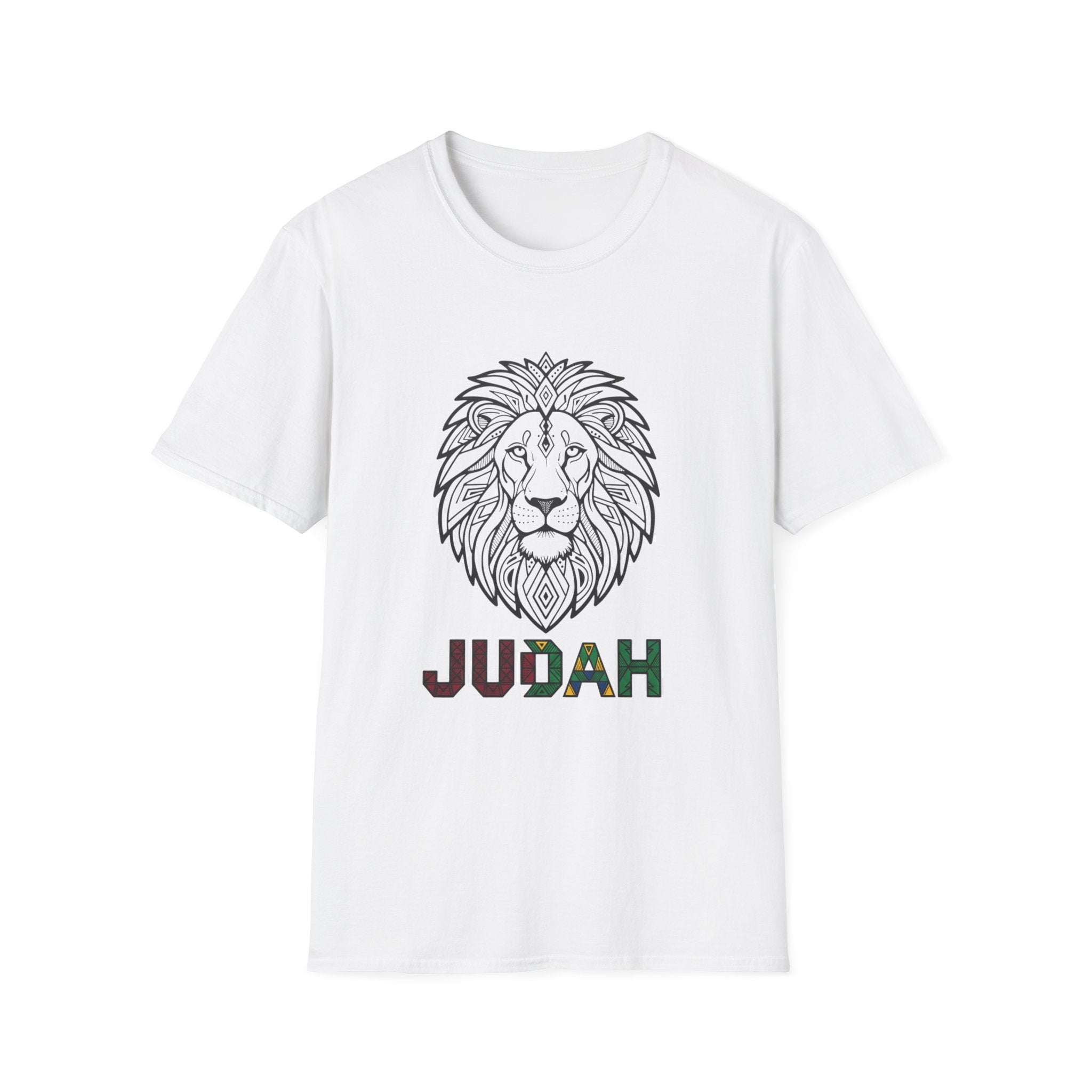 Lion Judah T-Shirt — Rasta Colors Lion of Judah Graphic Tee