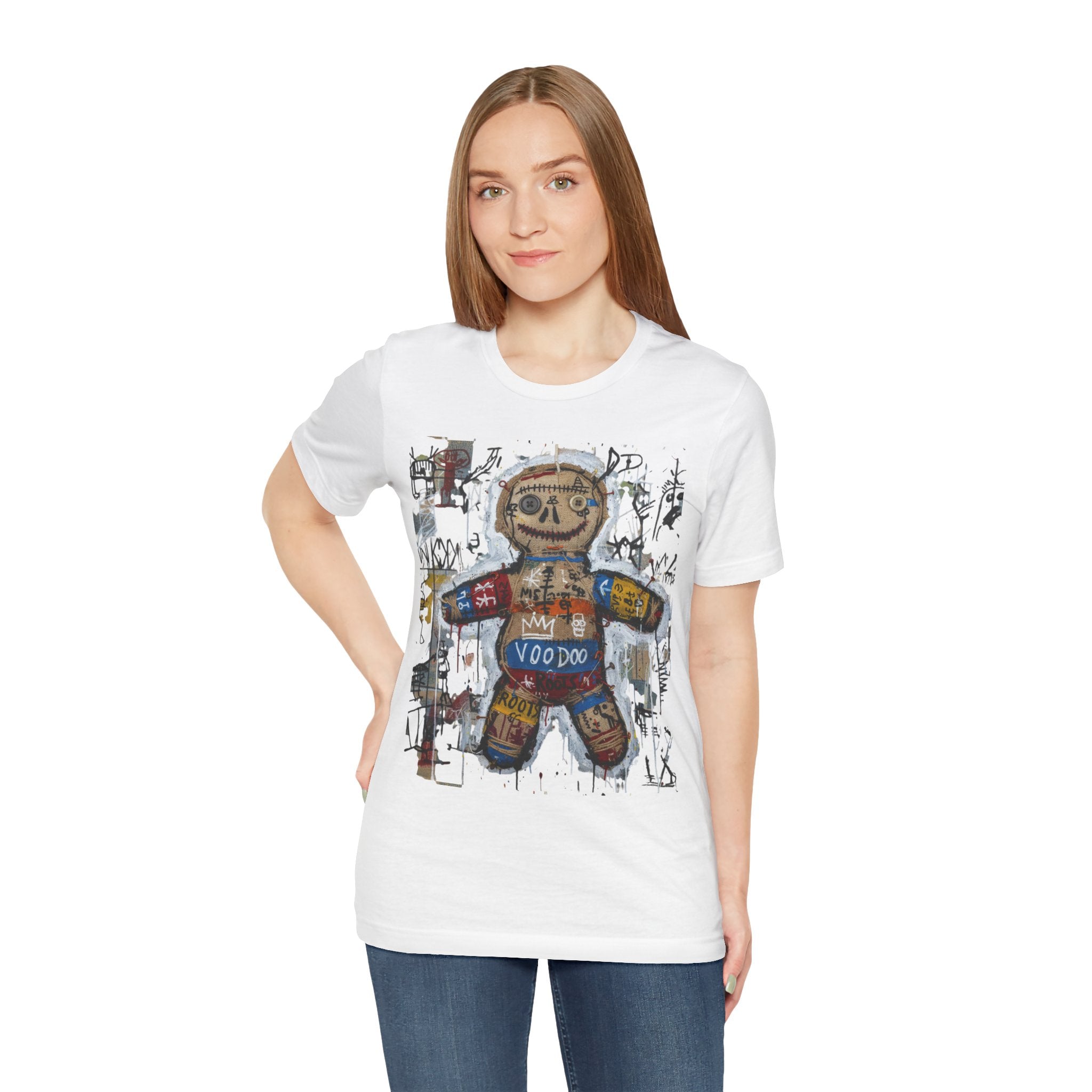Voodoo Doll Graphic Tee — Tribal Street Art T‑Shirt