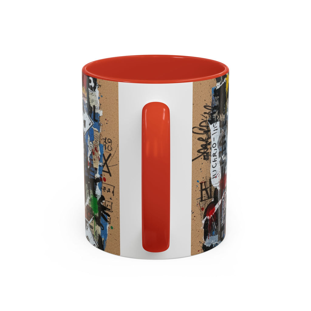 Joker Graffiti Accent Coffee Mug – Street Art Batman Villain Design (11/15 oz)