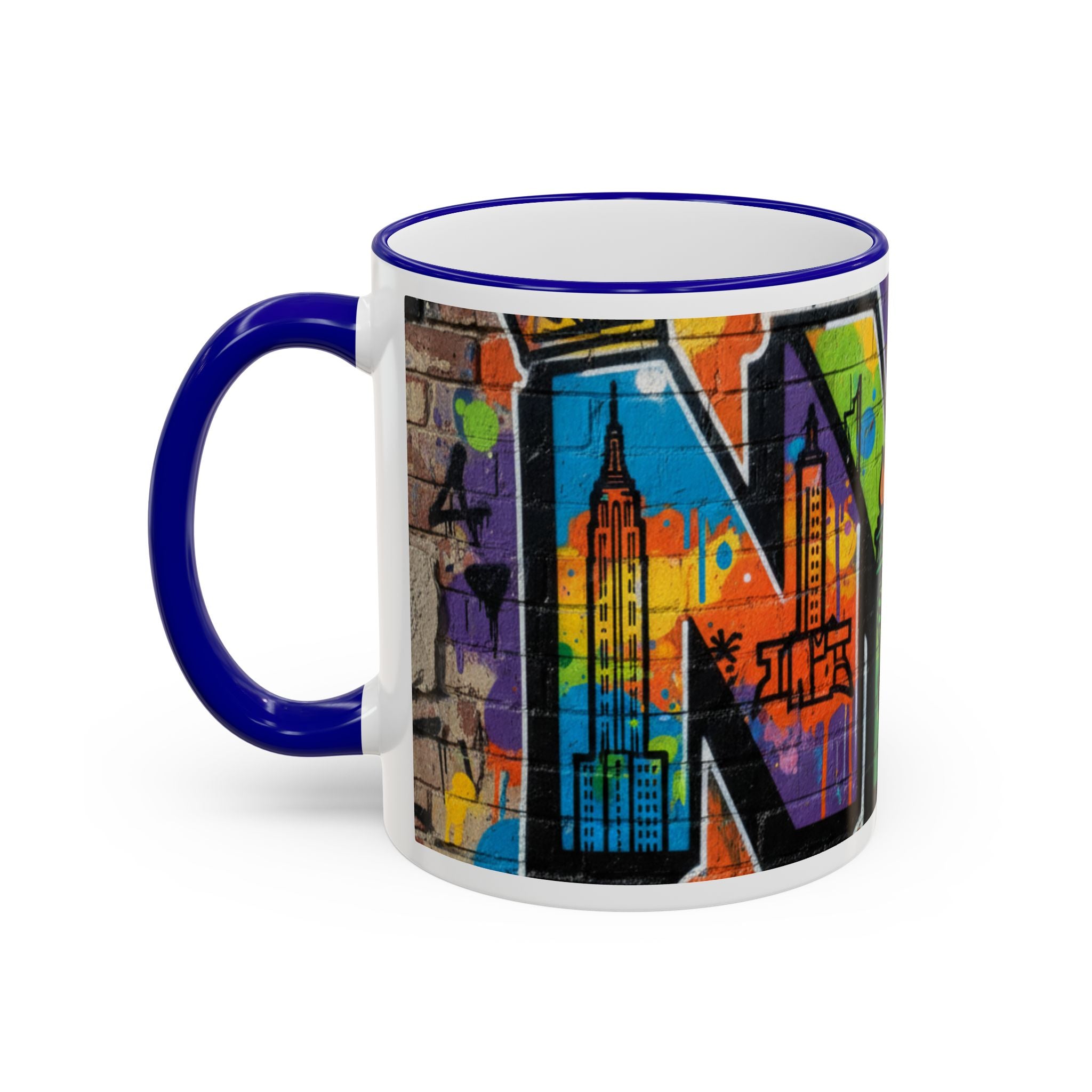 New York Graffiti Accent Rim Mug (11oz/15oz)