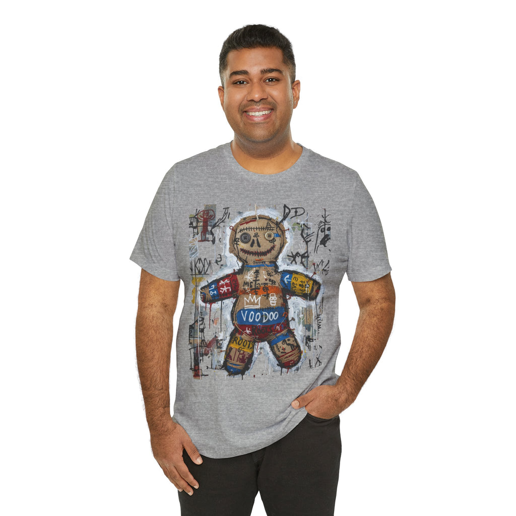 Voodoo Doll Graphic Tee — Tribal Street Art T‑Shirt