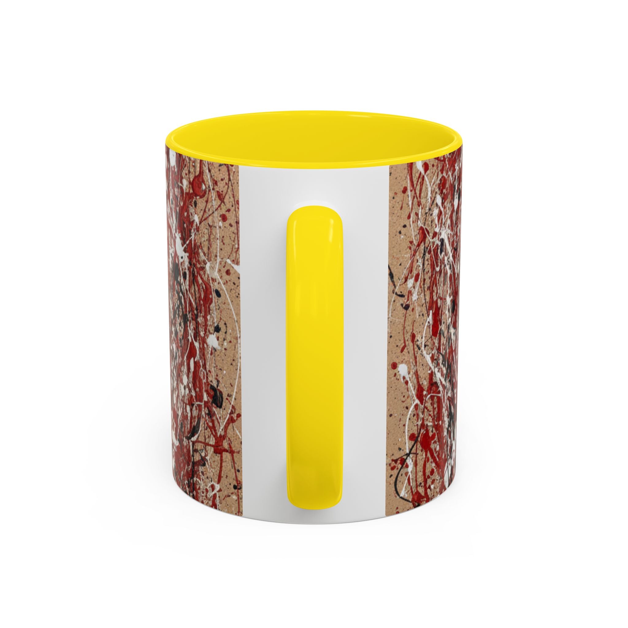 Coffee Mug - Red Abstract Logo Splash Accent Mug (11/15oz)