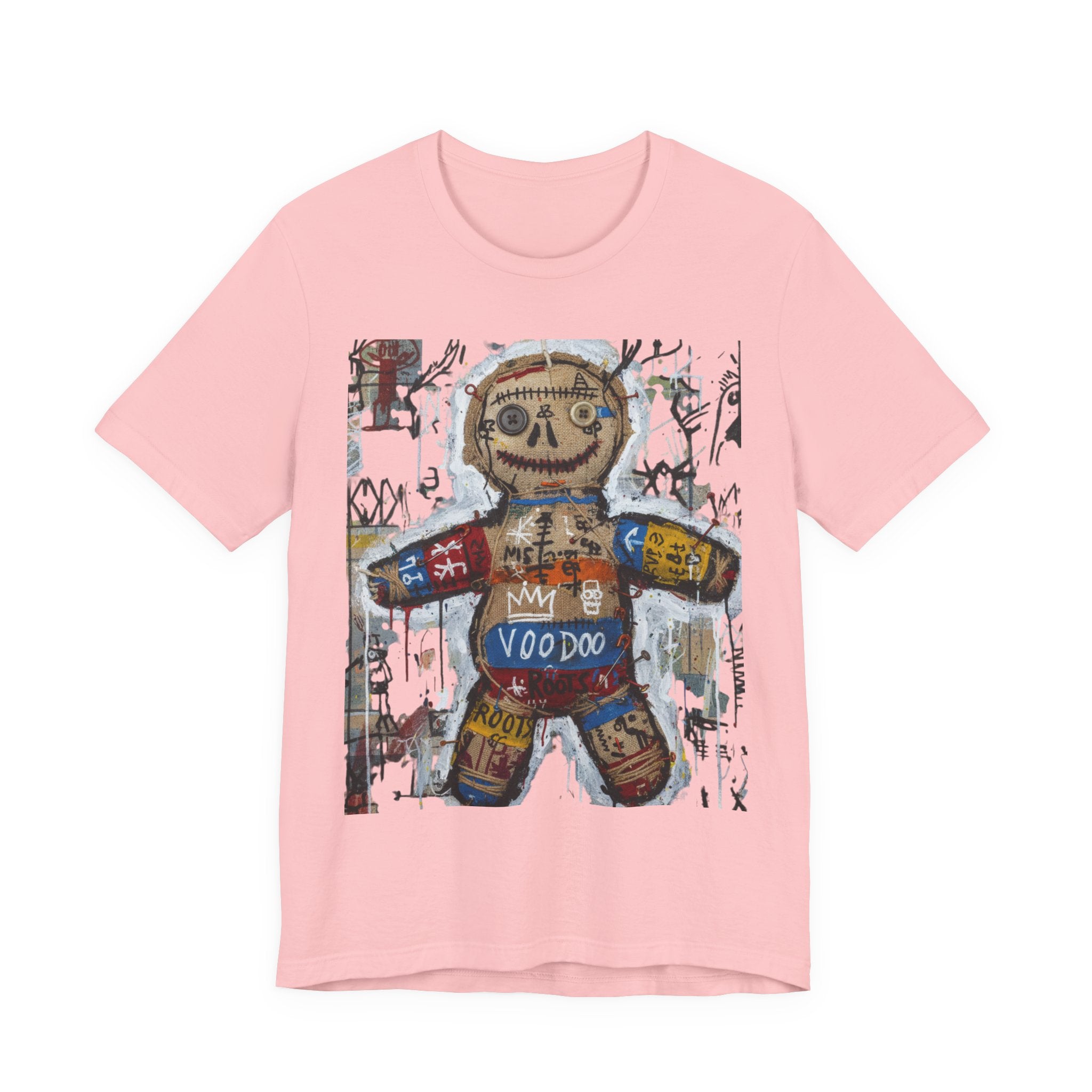 Voodoo Doll Graphic Tee — Tribal Street Art T‑Shirt