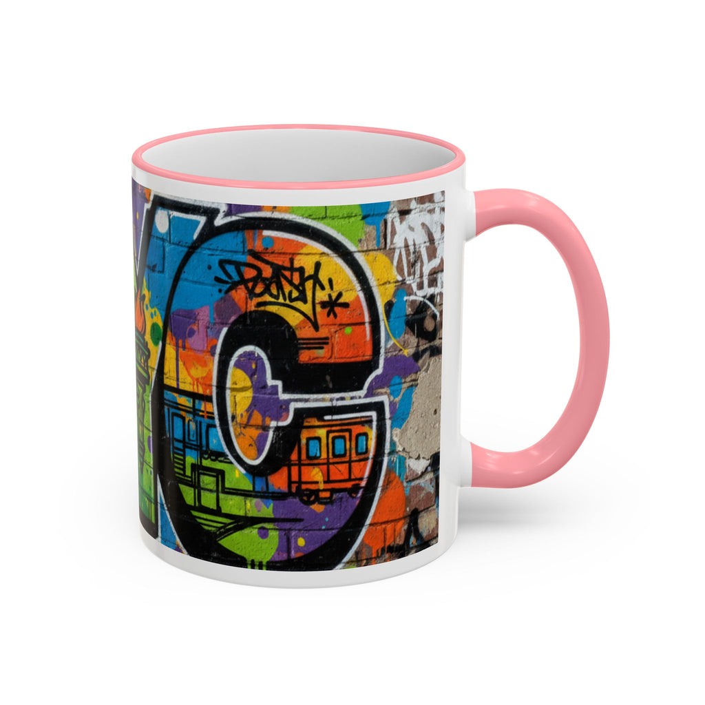 New York Graffiti Accent Rim Mug (11oz/15oz)