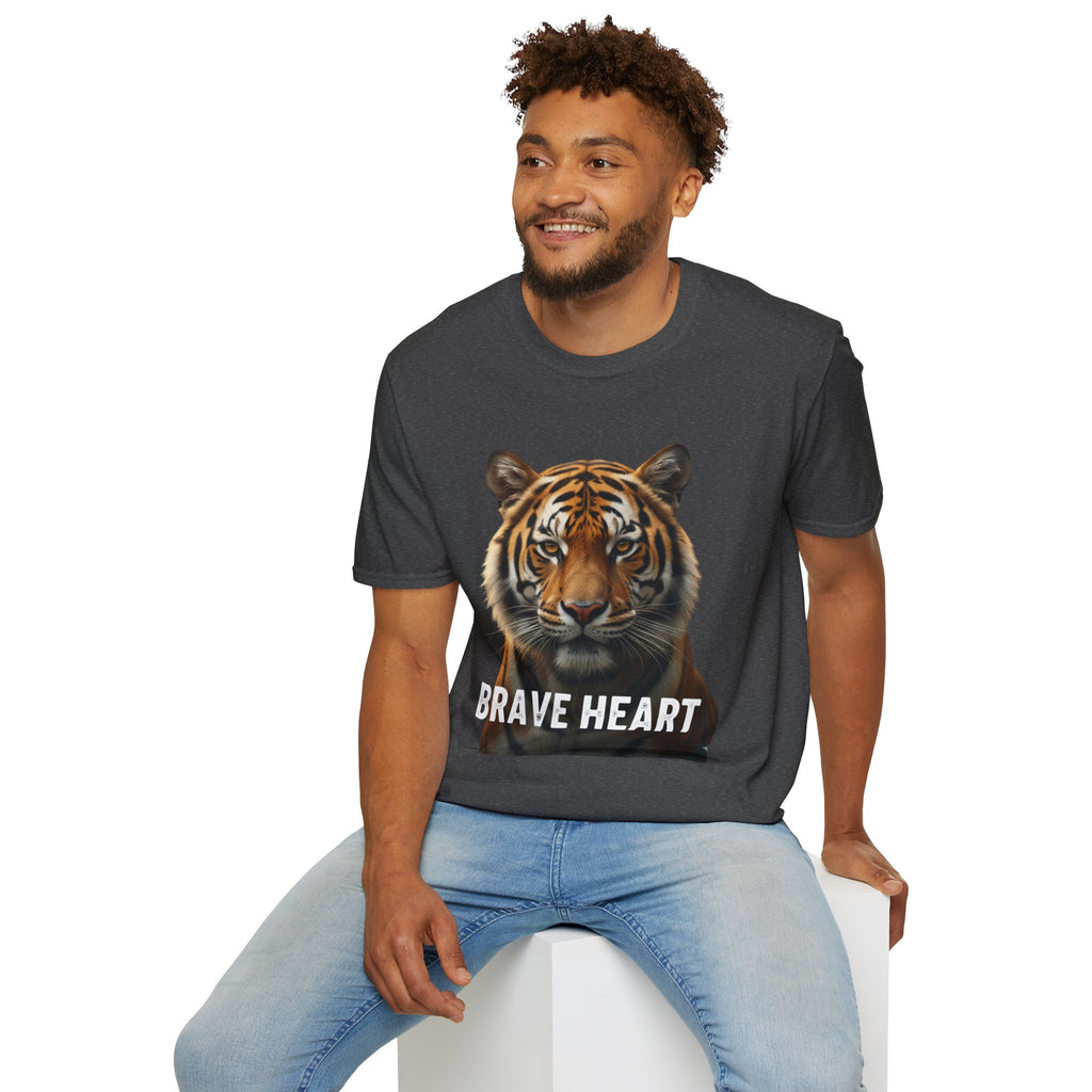 Tiger Brave Heart T-Shirt – Bold Wildlife Graphic Tee