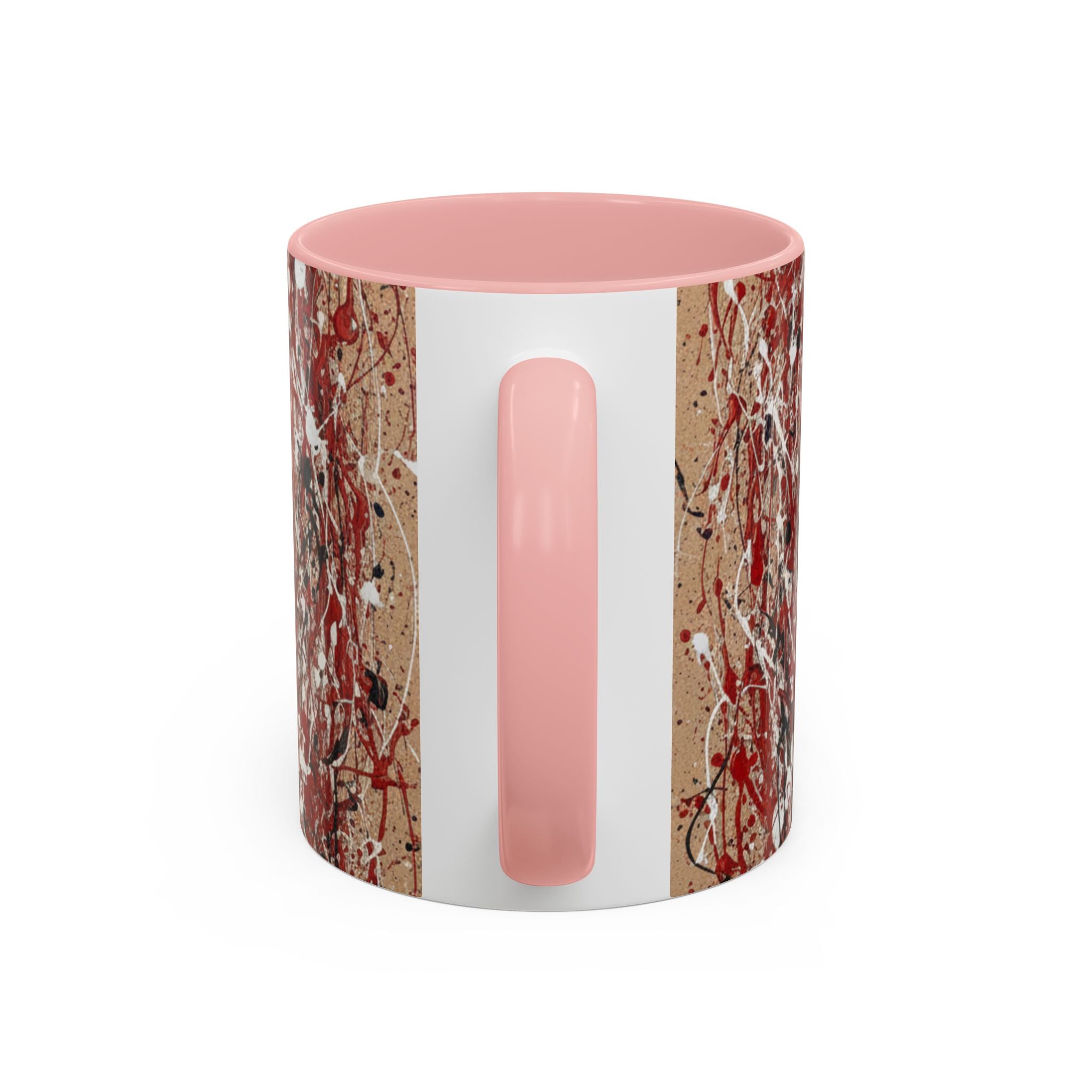 Coffee Mug - Red Abstract Logo Splash Accent Mug (11/15oz)