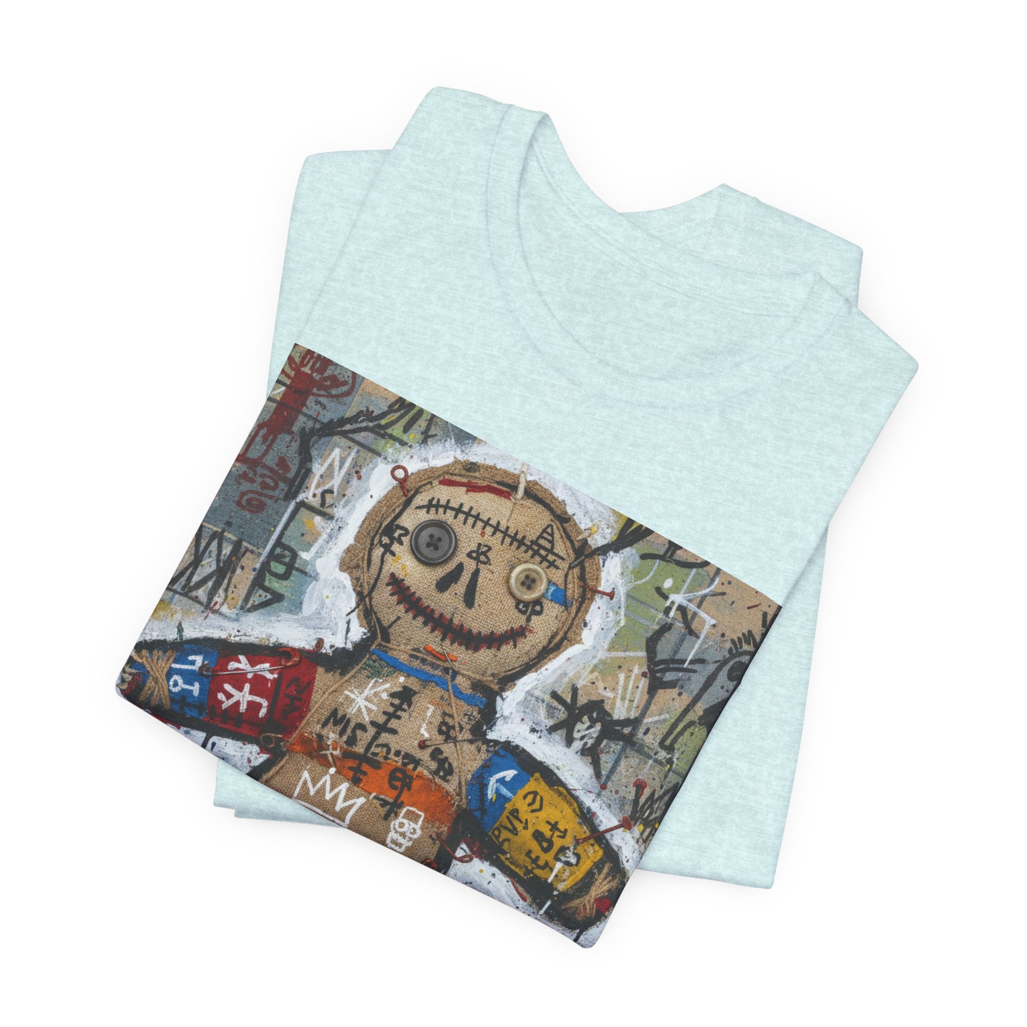 Voodoo Doll Graphic Tee — Tribal Street Art T‑Shirt