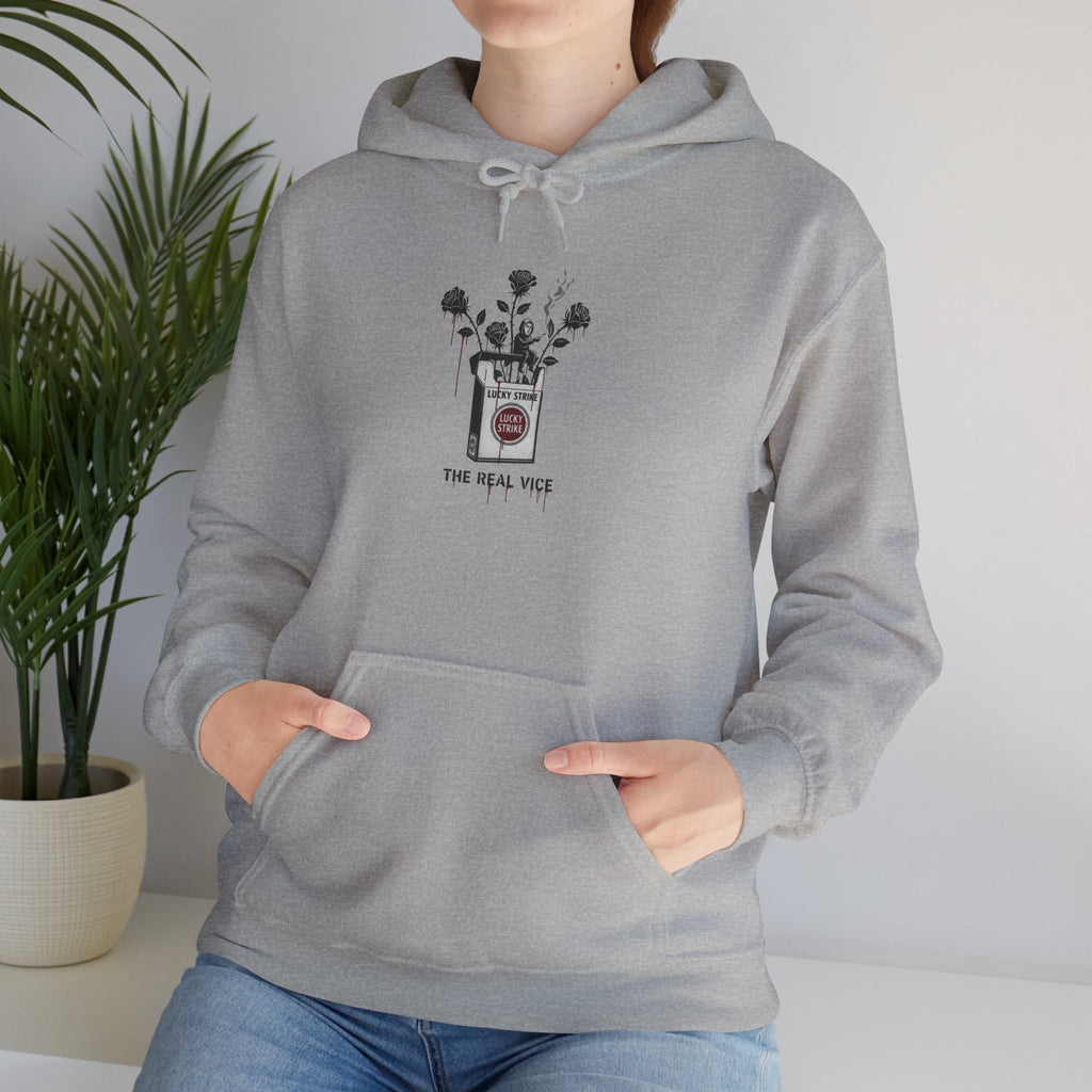 Hoodie — Vintage Apothecary Rose Graphic 'Poison' Streetwear