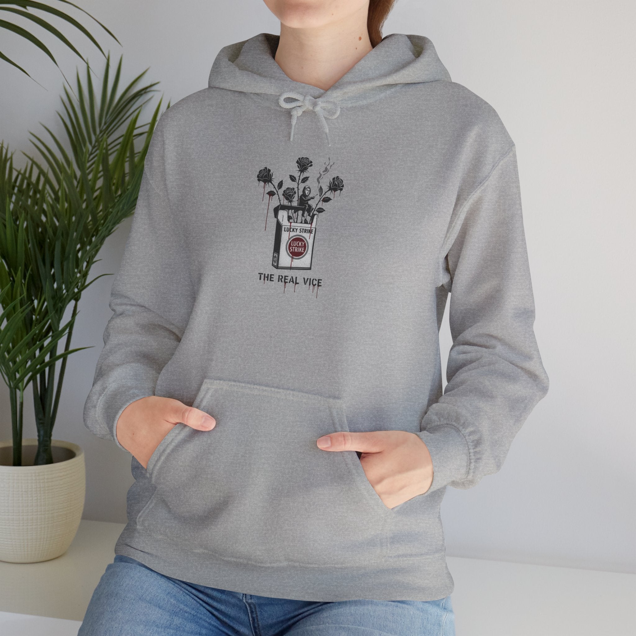Hoodie — Vintage Apothecary Rose Graphic 'Poison' Streetwear