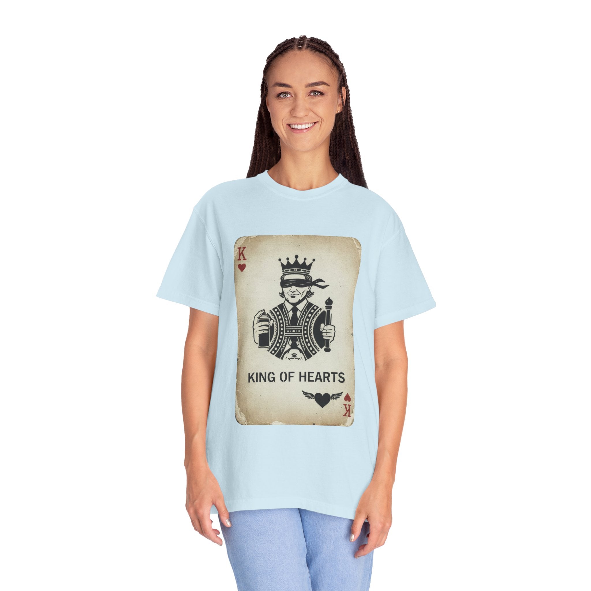 King of Hearts T-Shirt — Vintage Playing Card Graphic Tee