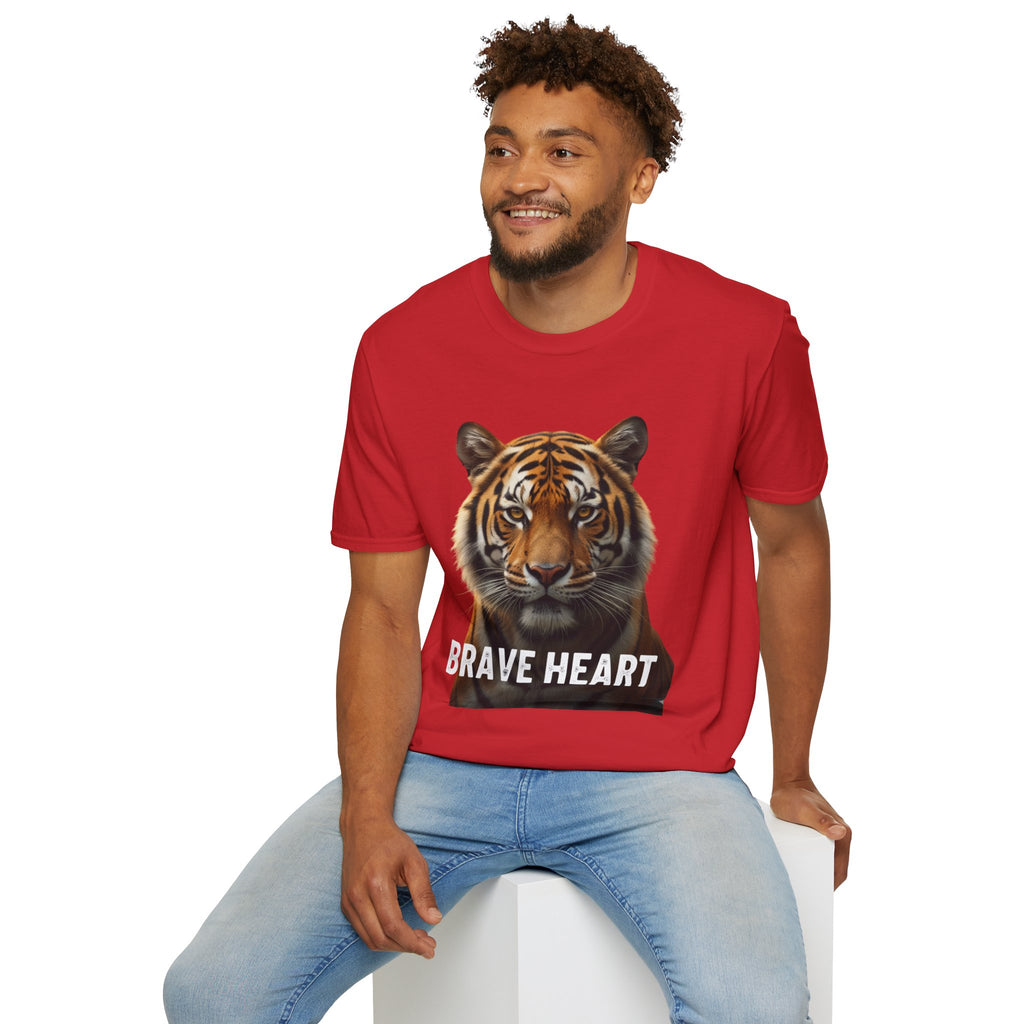 Tiger Brave Heart T-Shirt – Bold Wildlife Graphic Tee