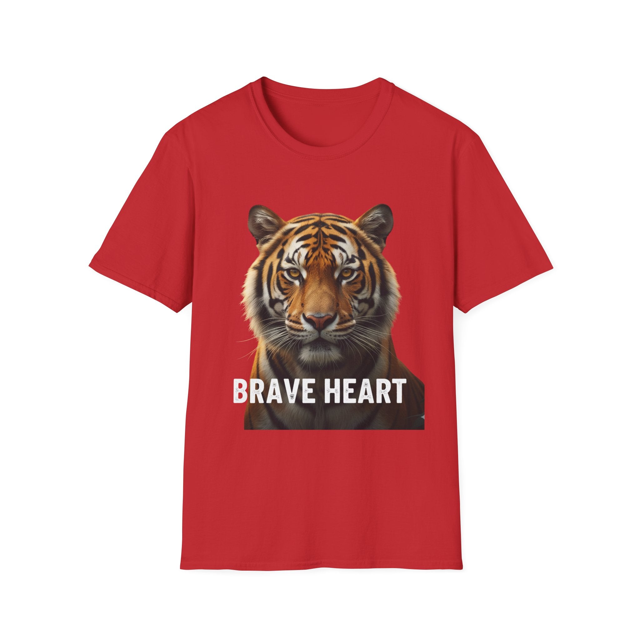 Tiger Brave Heart T-Shirt – Bold Wildlife Graphic Tee