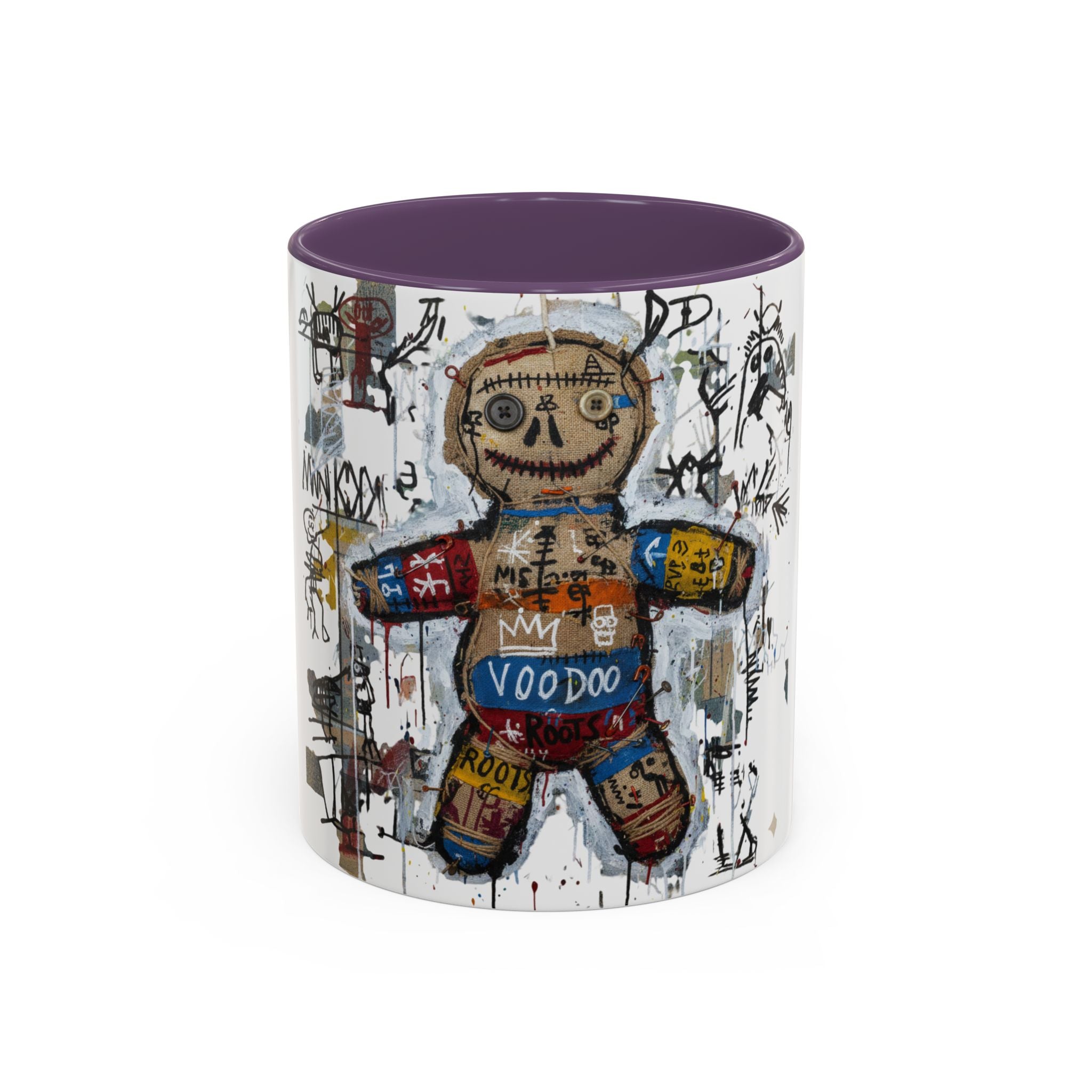 Voodoo Doll Art Coffee Mug — Urban Graffiti Accent 11/15oz