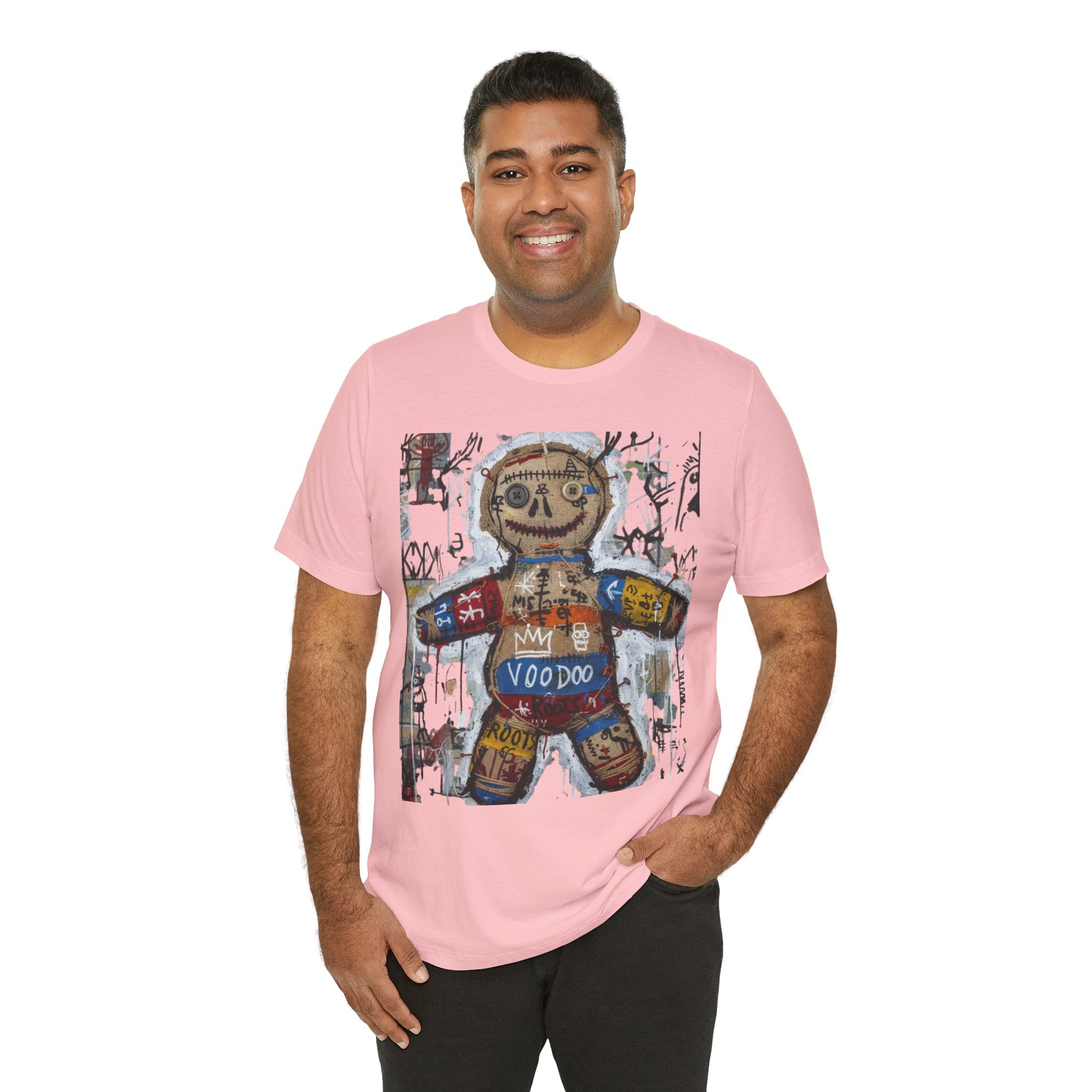 Voodoo Doll Graphic Tee — Tribal Street Art T‑Shirt