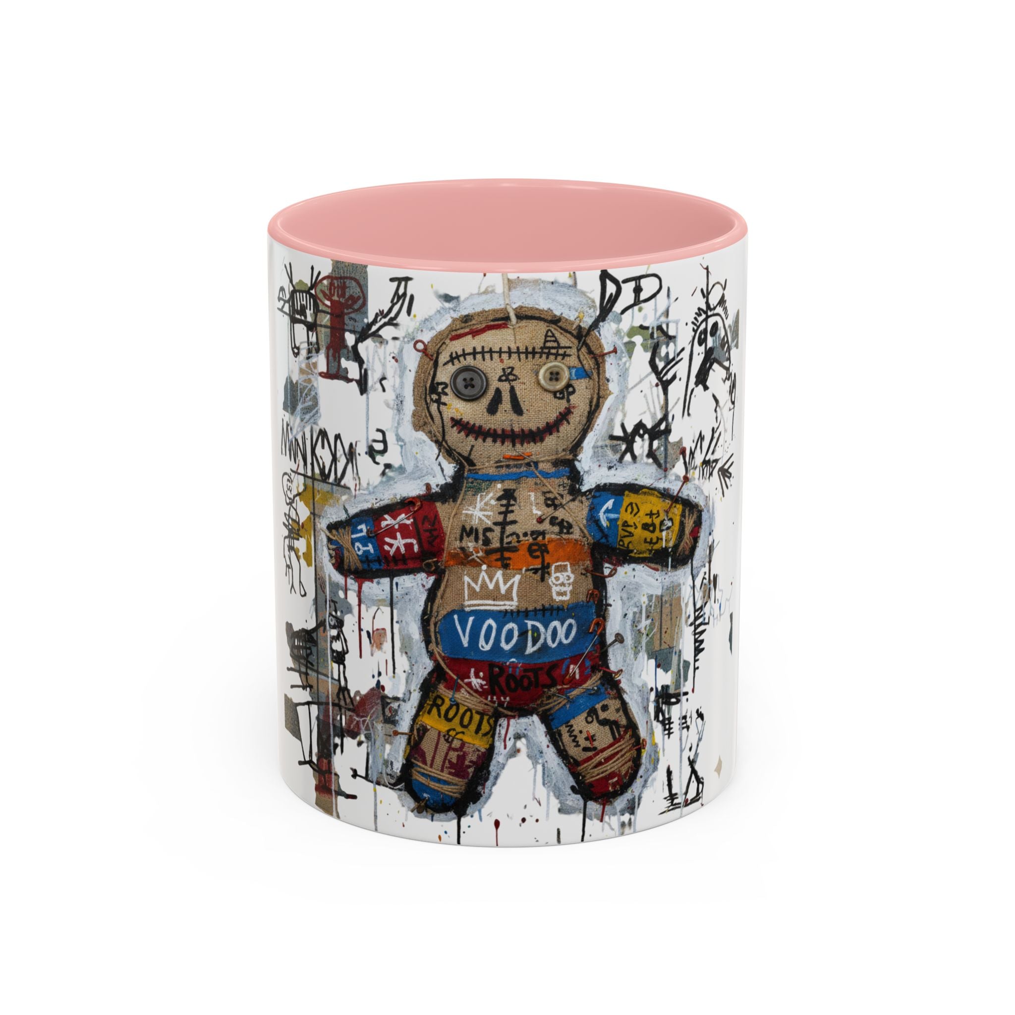 Voodoo Doll Art Coffee Mug — Urban Graffiti Accent 11/15oz