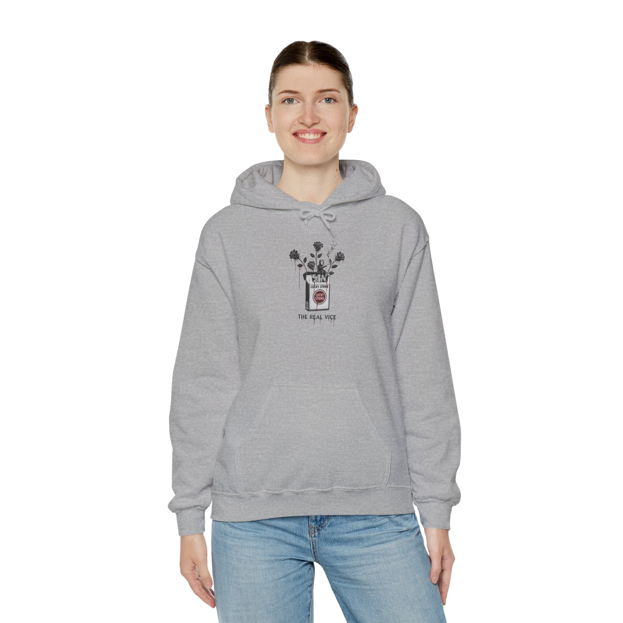 Hoodie — Vintage Apothecary Rose Graphic 'Poison' Streetwear