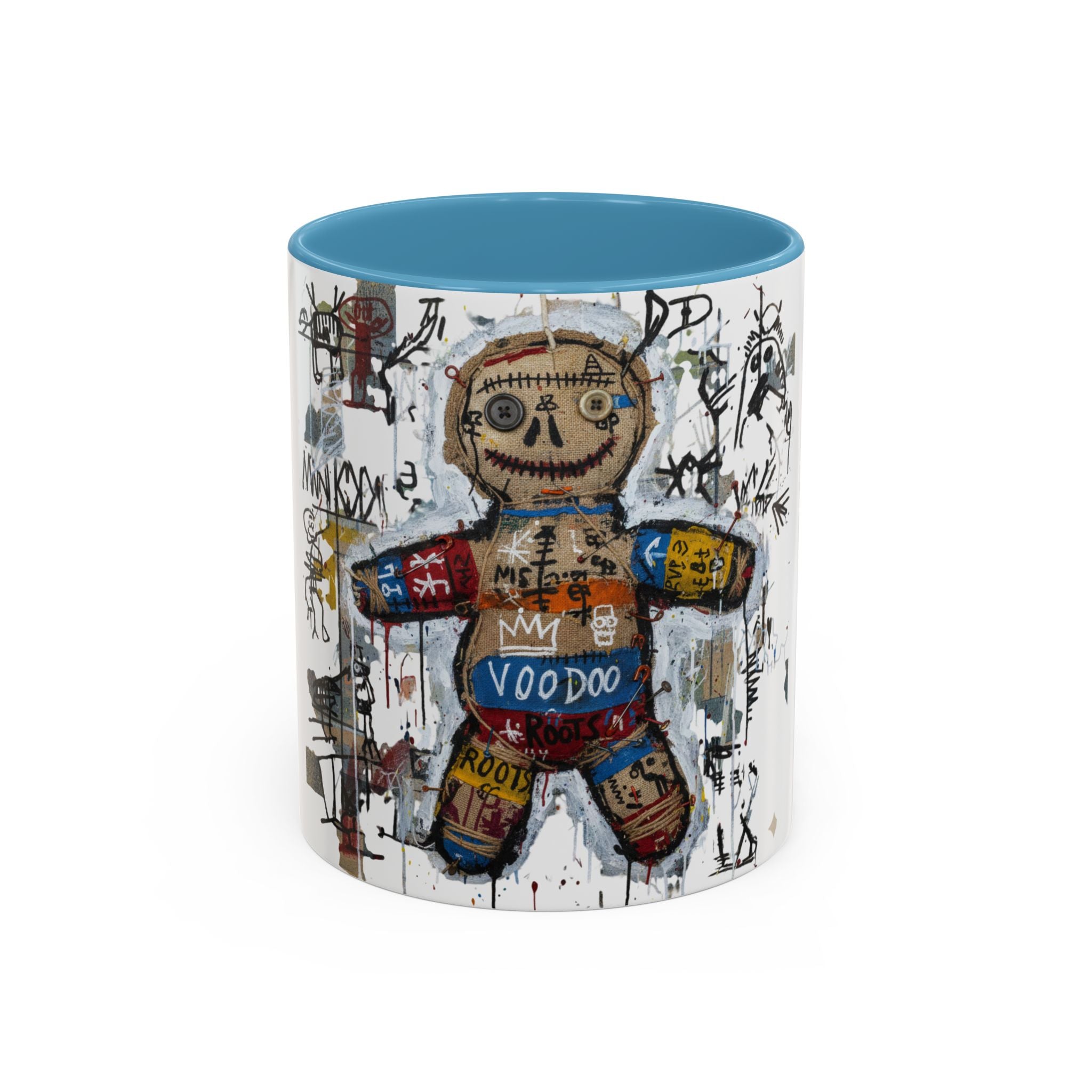 Voodoo Doll Art Coffee Mug — Urban Graffiti Accent 11/15oz