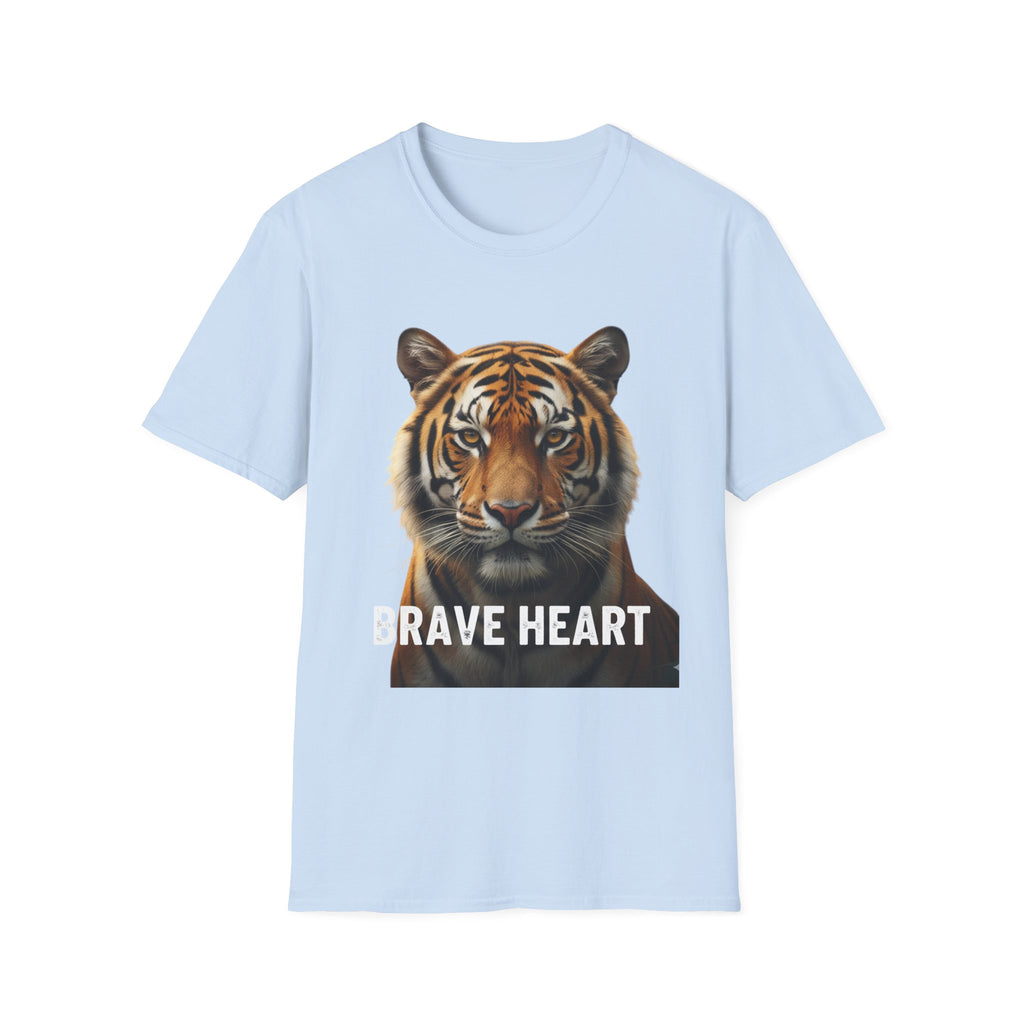 Tiger Brave Heart T-Shirt – Bold Wildlife Graphic Tee
