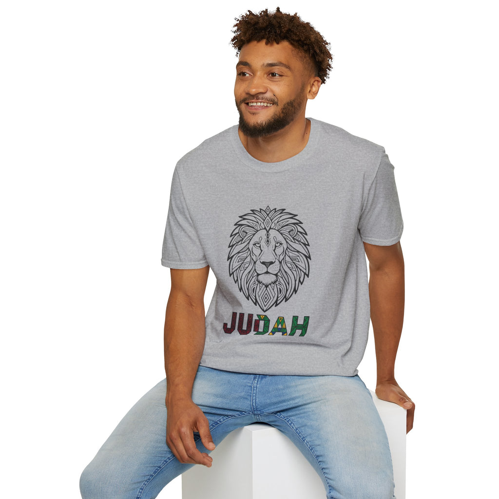 Lion Judah T-Shirt — Rasta Colors Lion of Judah Graphic Tee