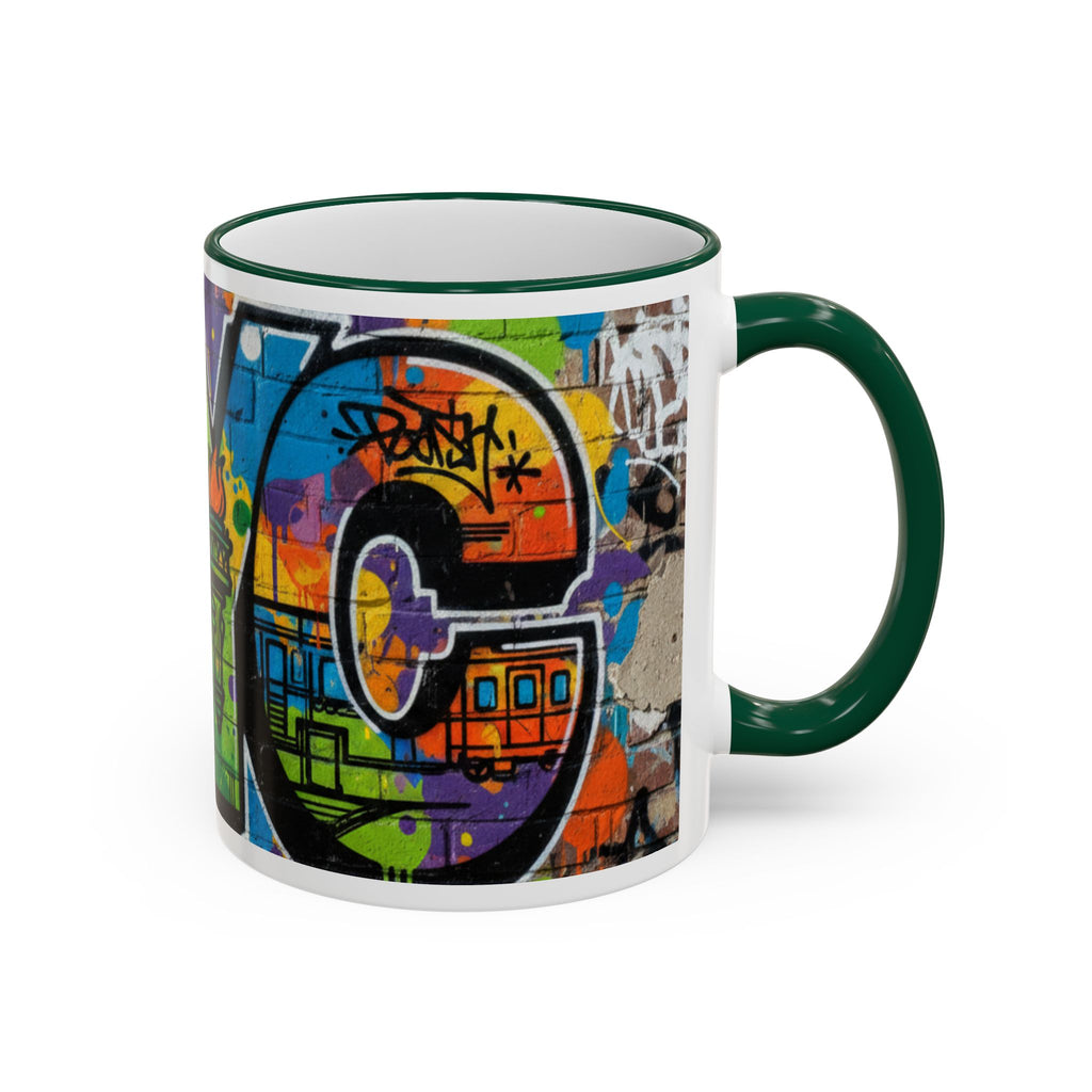 New York Graffiti Accent Rim Mug (11oz/15oz)