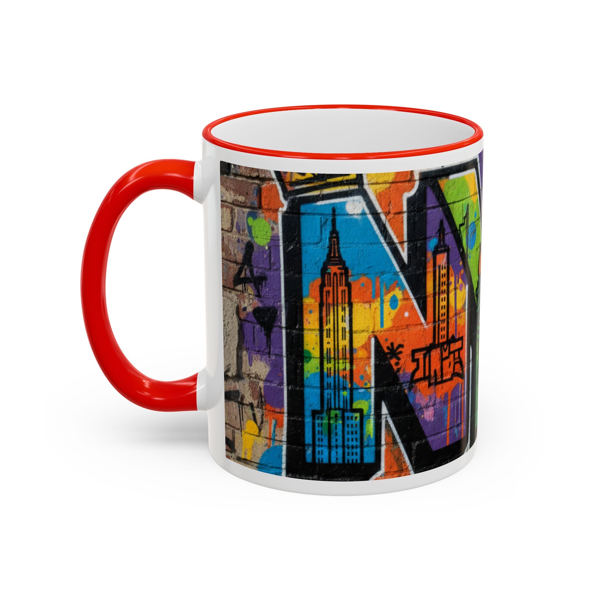 New York Graffiti Accent Rim Mug (11oz/15oz)