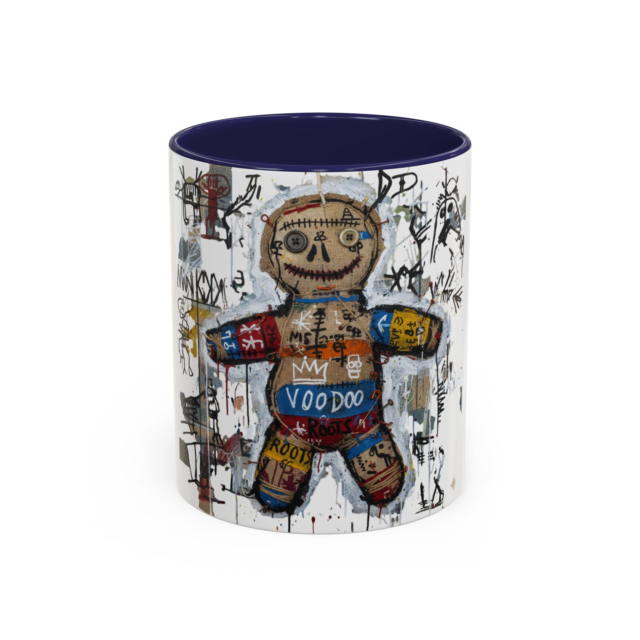 Voodoo Doll Art Coffee Mug — Urban Graffiti Accent 11/15oz