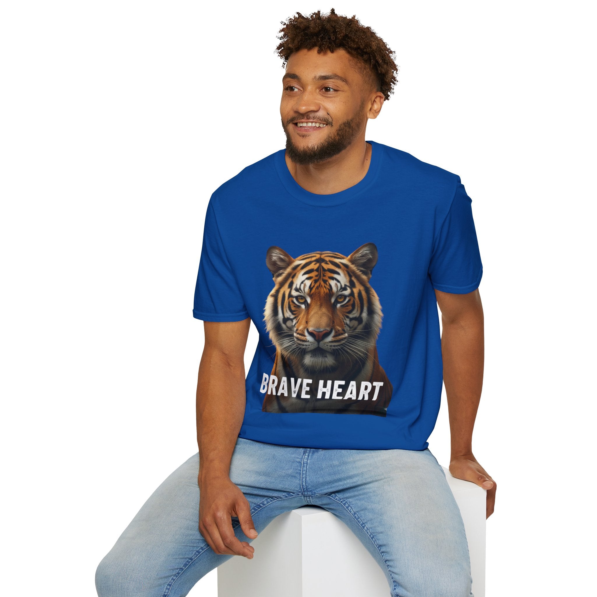 Tiger Brave Heart T-Shirt – Bold Wildlife Graphic Tee