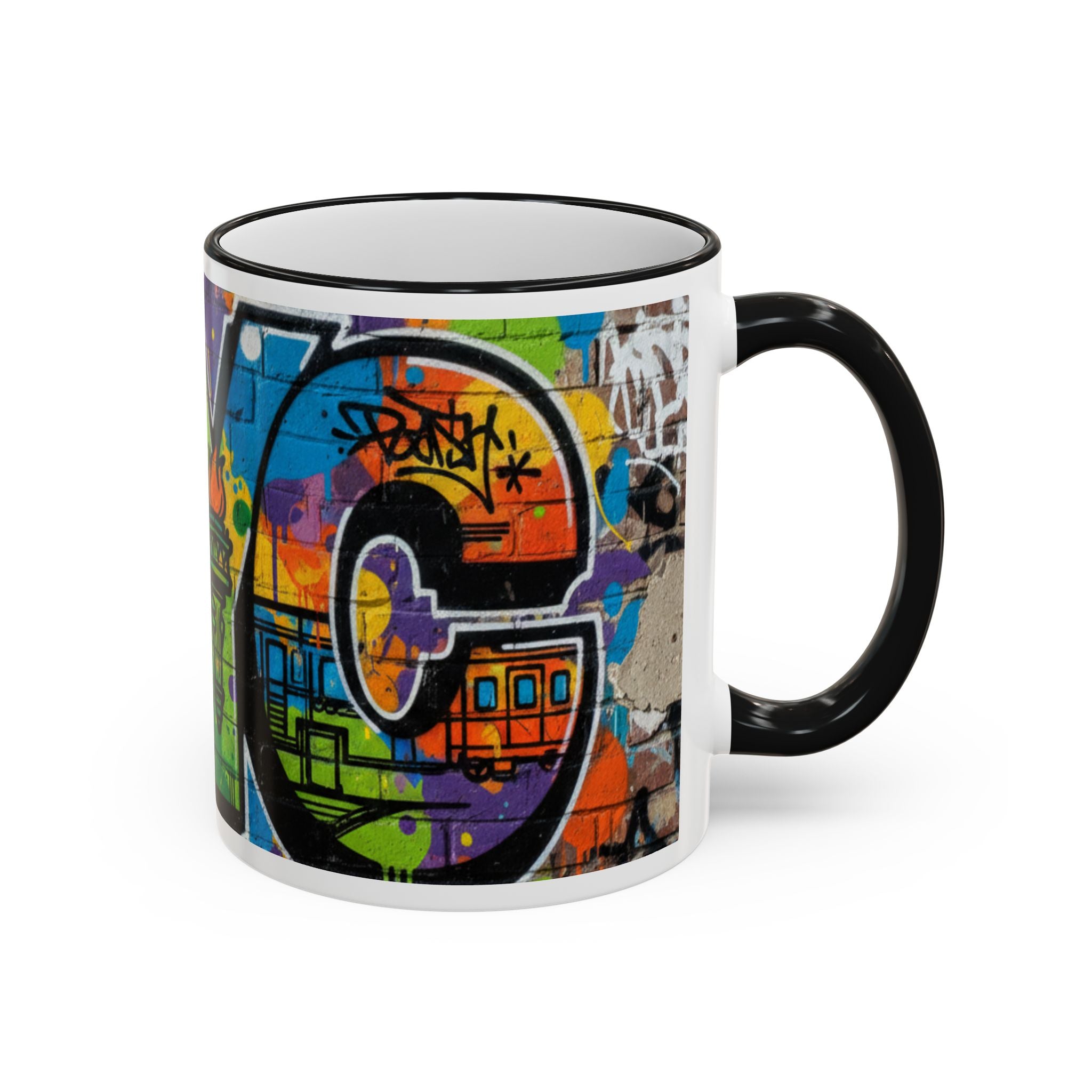 New York Graffiti Accent Rim Mug (11oz/15oz)
