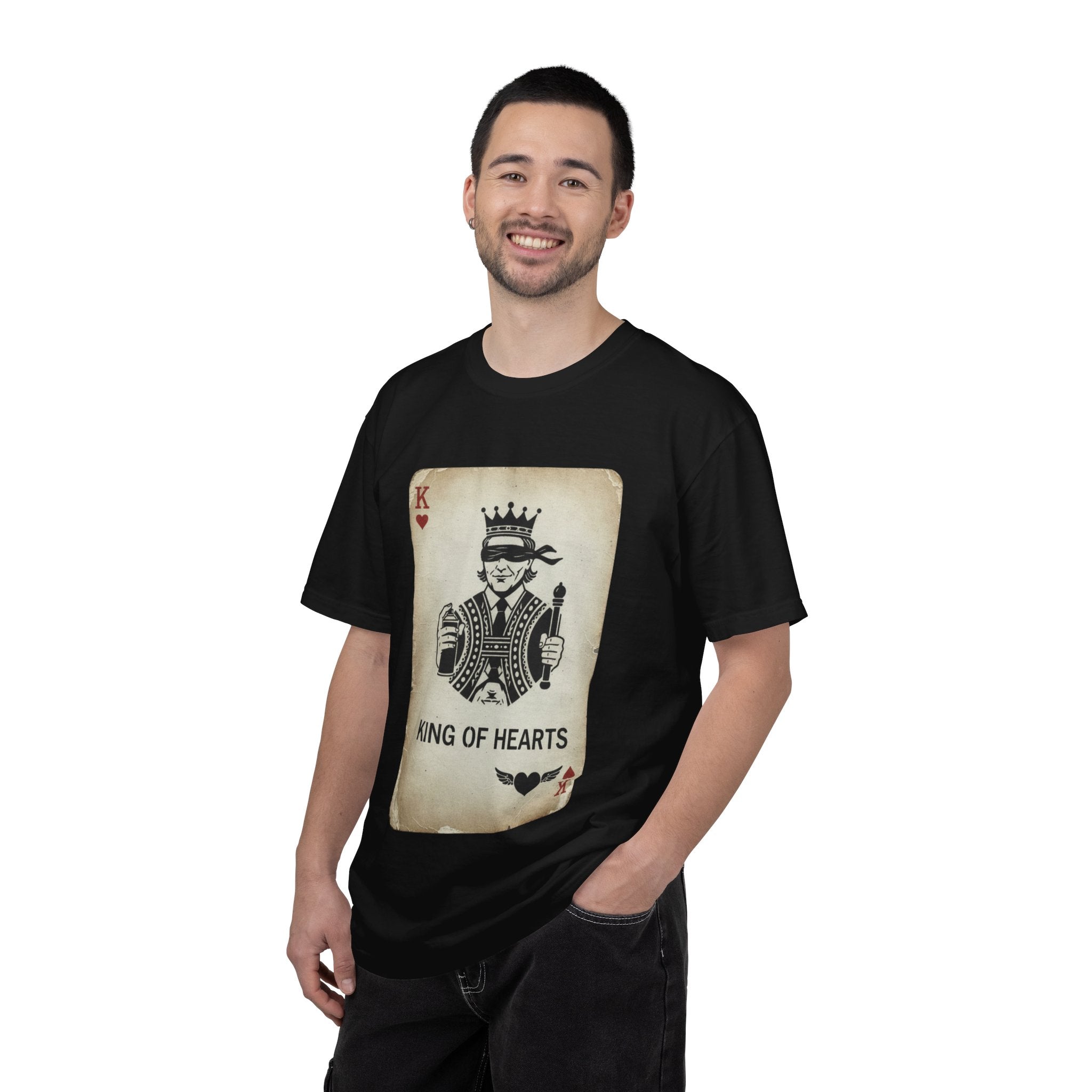 King of Hearts T-Shirt — Vintage Playing Card Graphic Tee