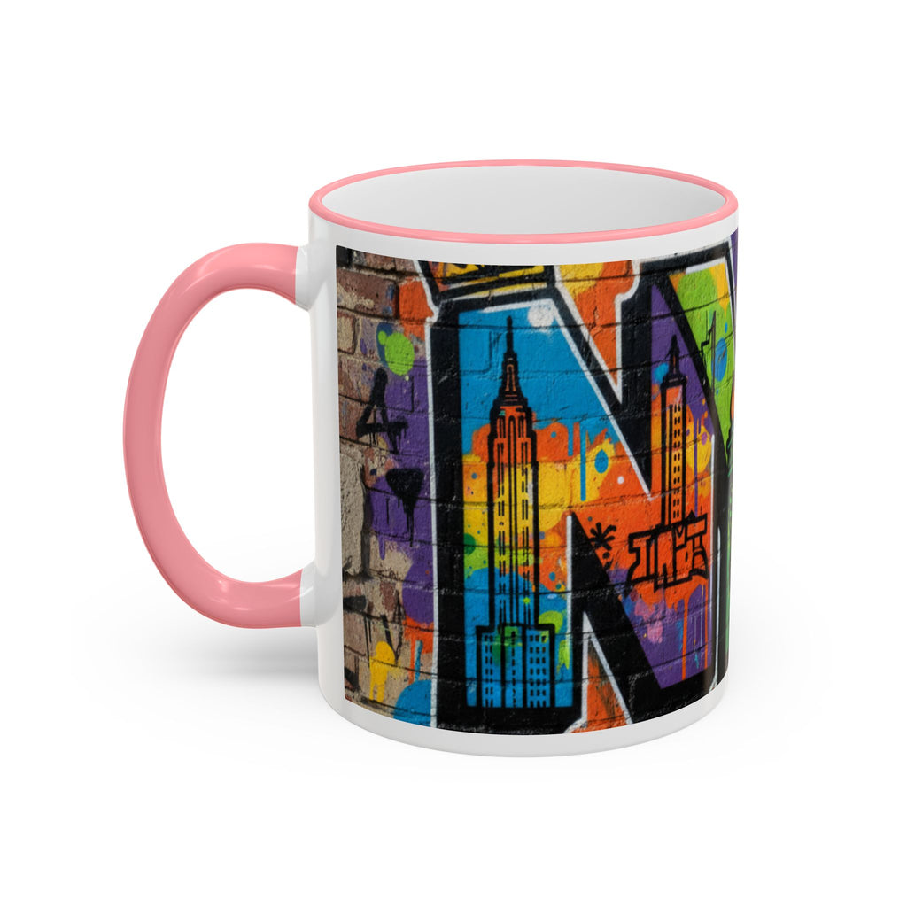 New York Graffiti Accent Rim Mug (11oz/15oz)