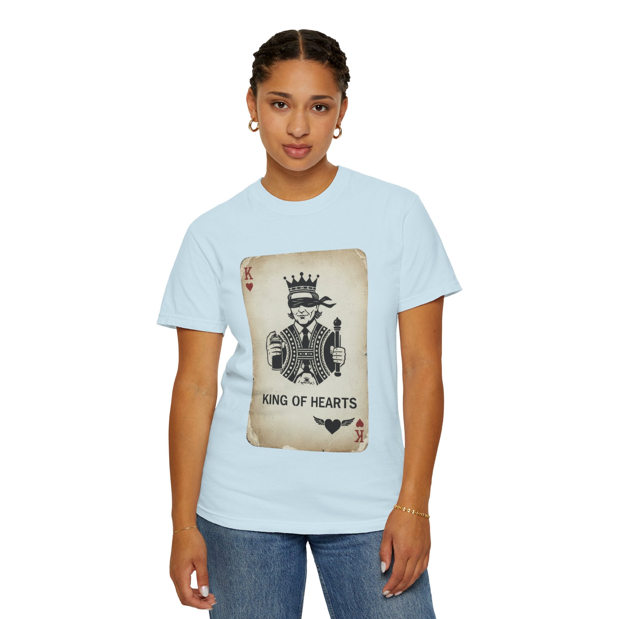 King of Hearts T-Shirt — Vintage Playing Card Graphic Tee