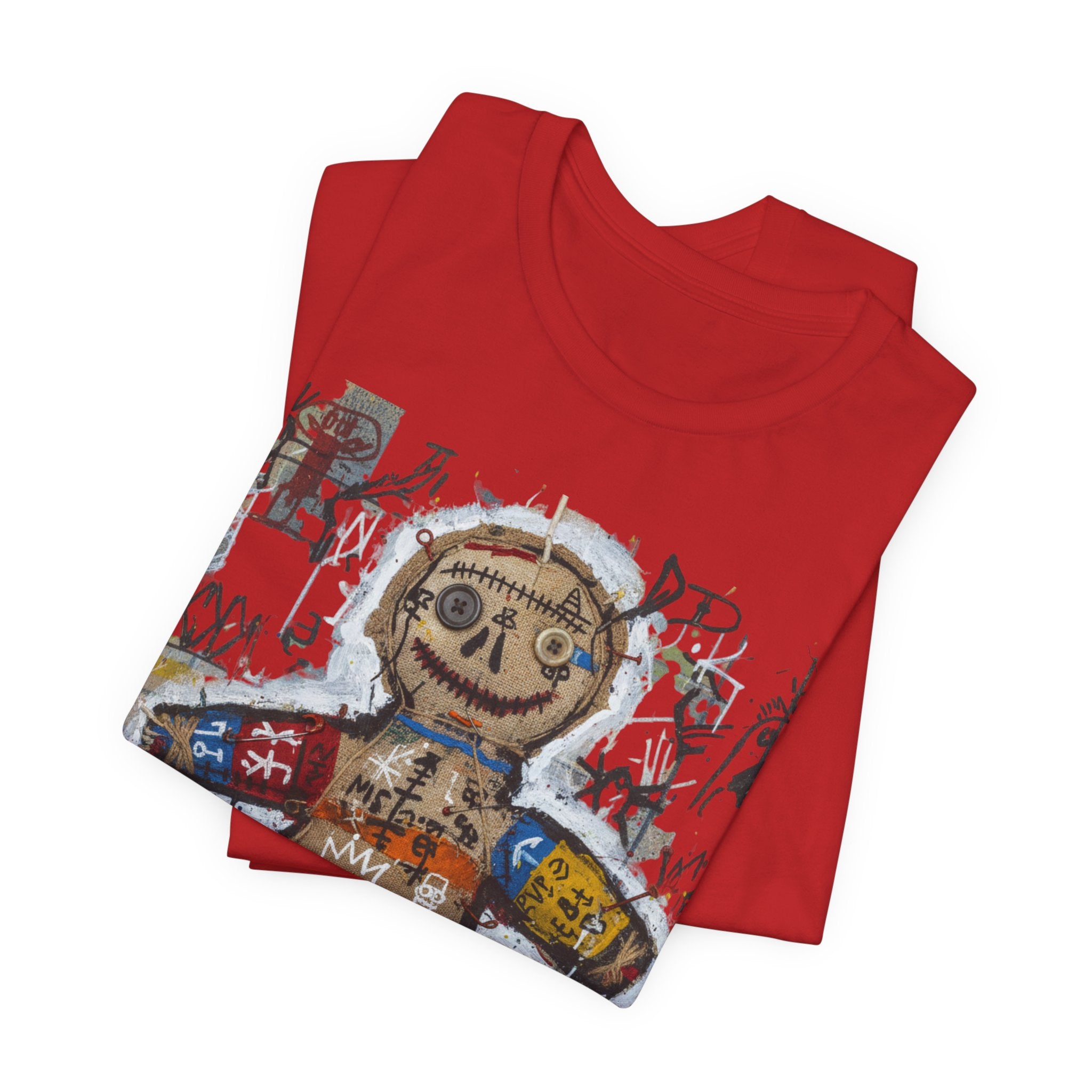 Voodoo Doll Graphic Tee — Tribal Street Art T‑Shirt