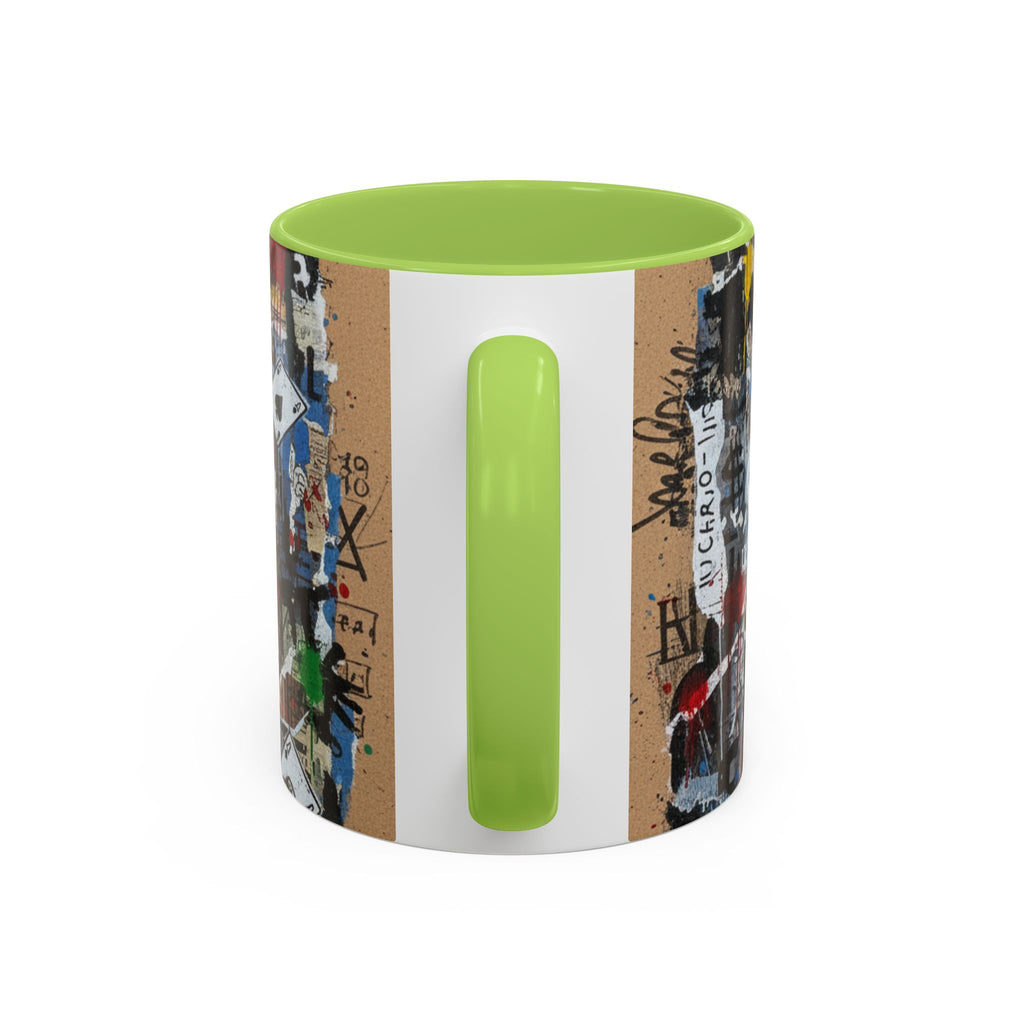 Joker Graffiti Accent Coffee Mug – Street Art Batman Villain Design (11/15 oz)