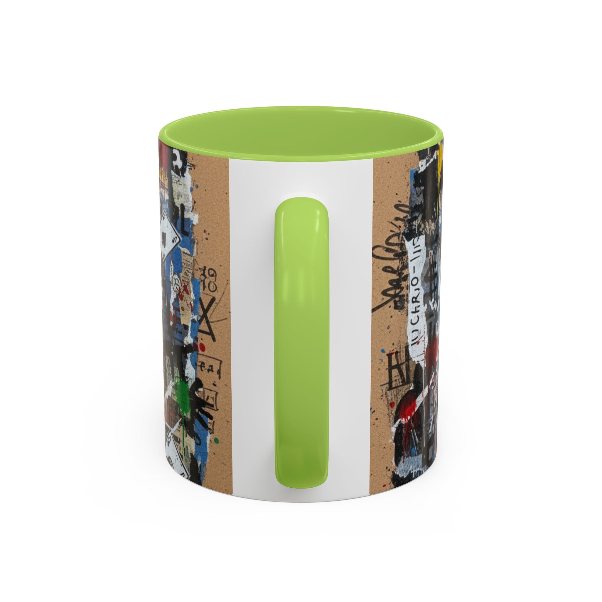 Joker Graffiti Accent Coffee Mug – Street Art Batman Villain Design (11/15 oz)