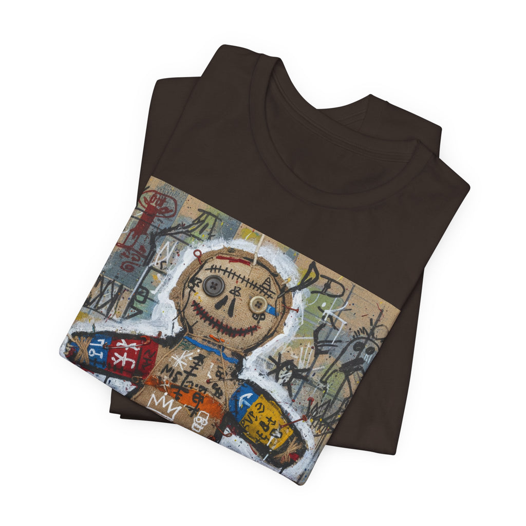 Voodoo Doll Graphic Tee — Tribal Street Art T‑Shirt