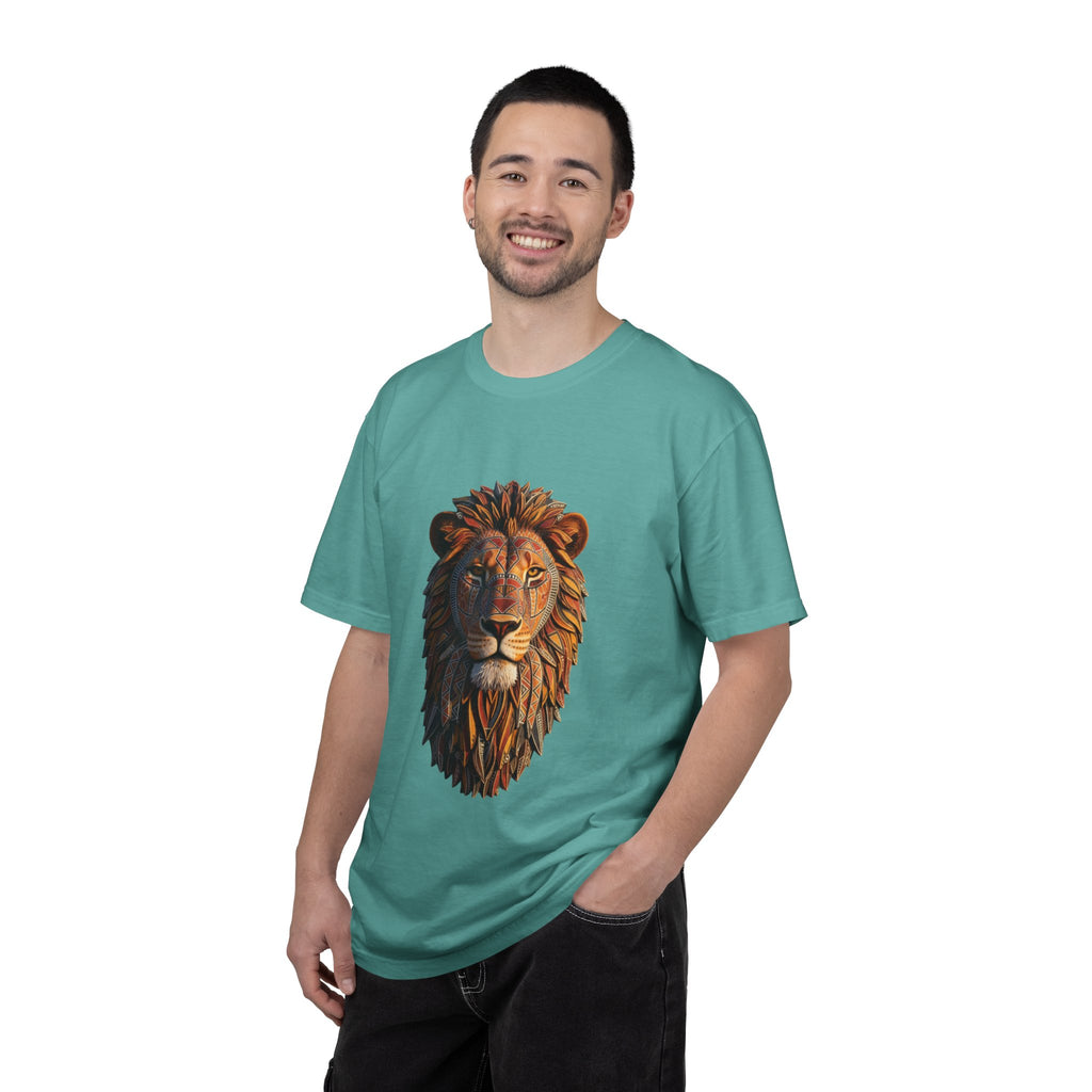 Lion Head Graphic T-Shirt — Majestic Wildlife Tee for Animal Lovers