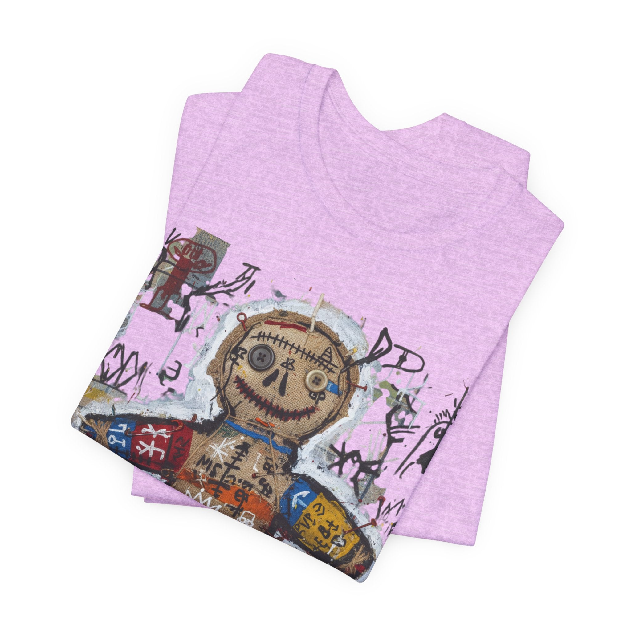 Voodoo Doll Graphic Tee — Tribal Street Art T‑Shirt