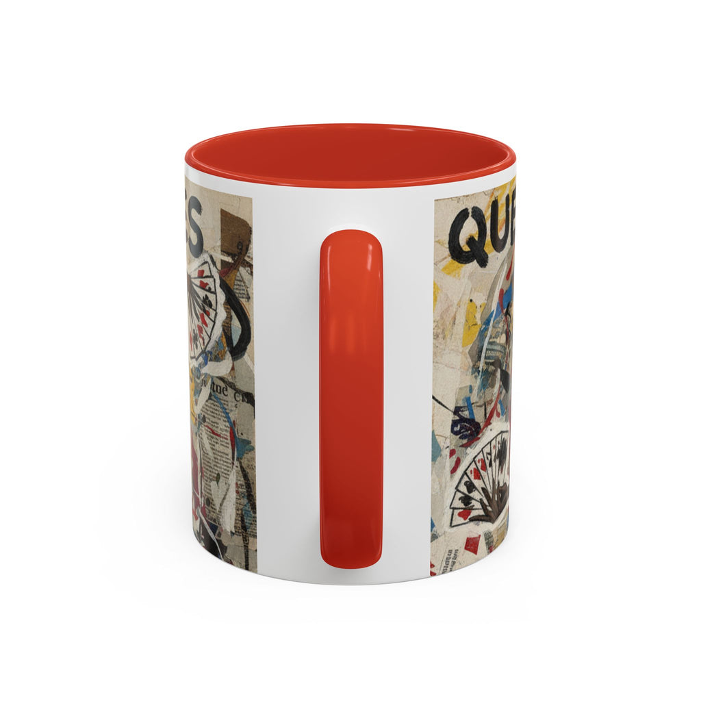 Queen of Spades Art Coffee Mug — Afrocentric Playing Card Design (11/15 oz)