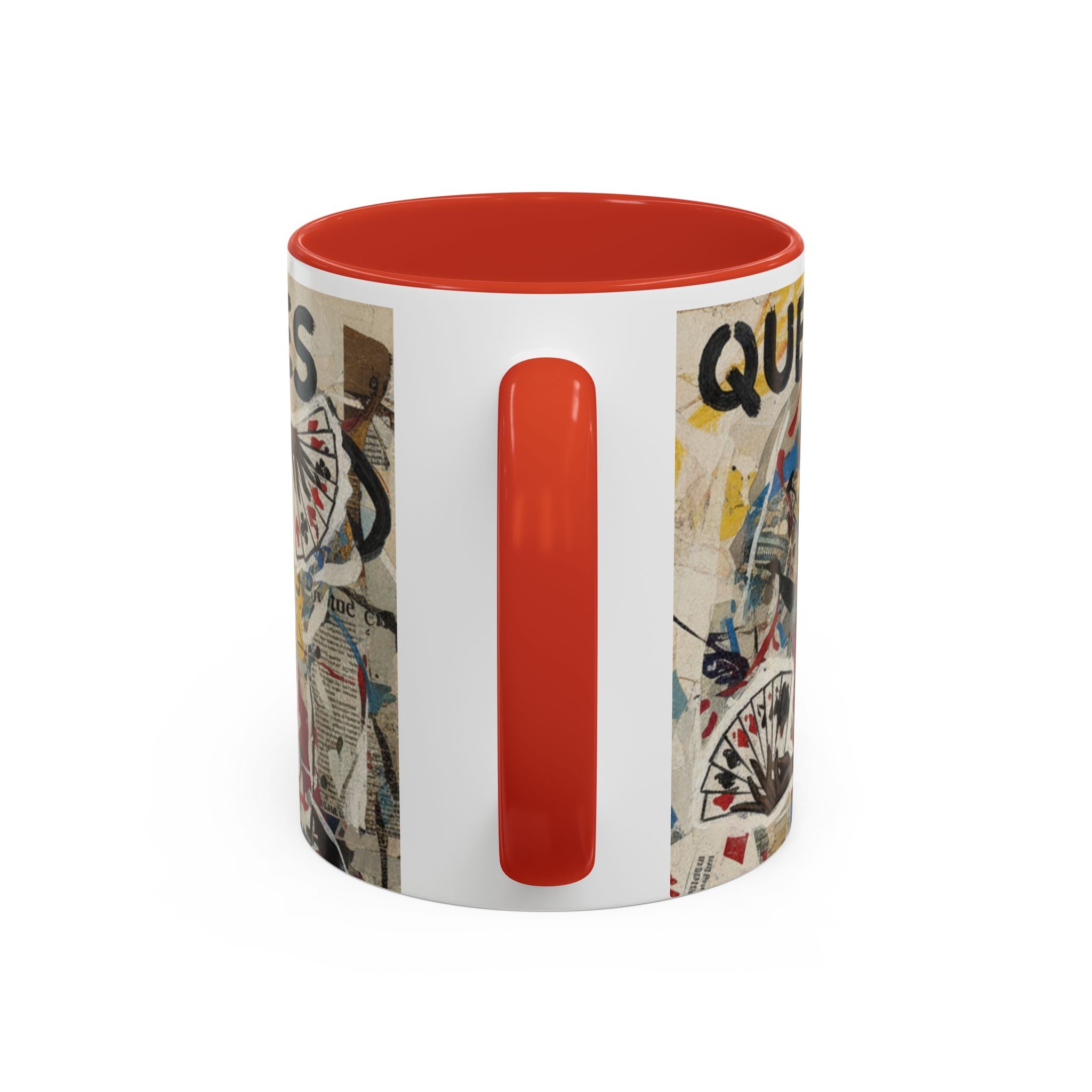 Queen of Spades Art Coffee Mug — Afrocentric Playing Card Design (11/15 oz)
