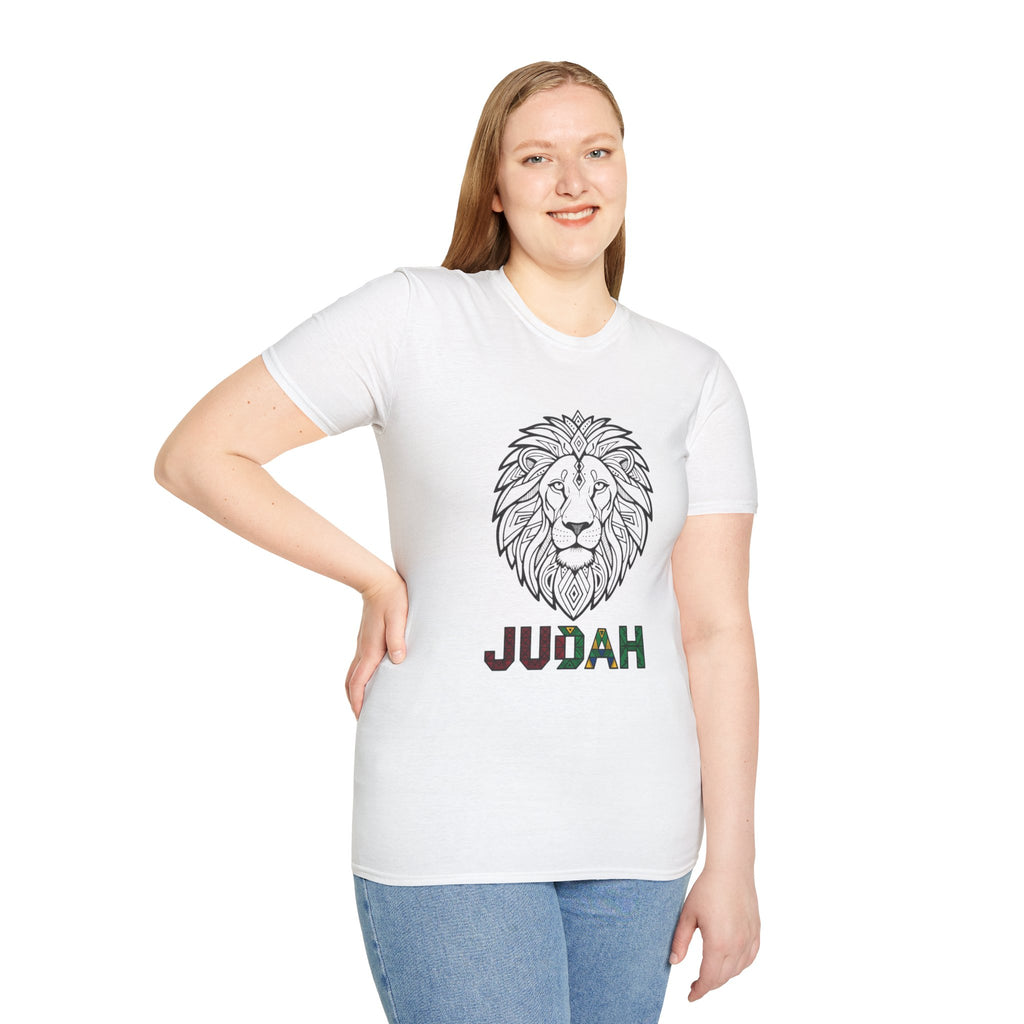 Lion Judah T-Shirt — Rasta Colors Lion of Judah Graphic Tee