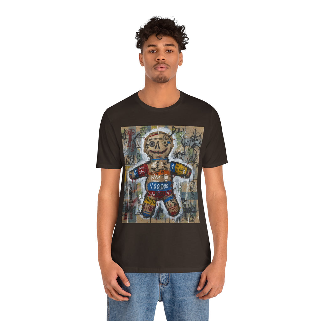 Voodoo Doll Graphic Tee — Tribal Street Art T‑Shirt