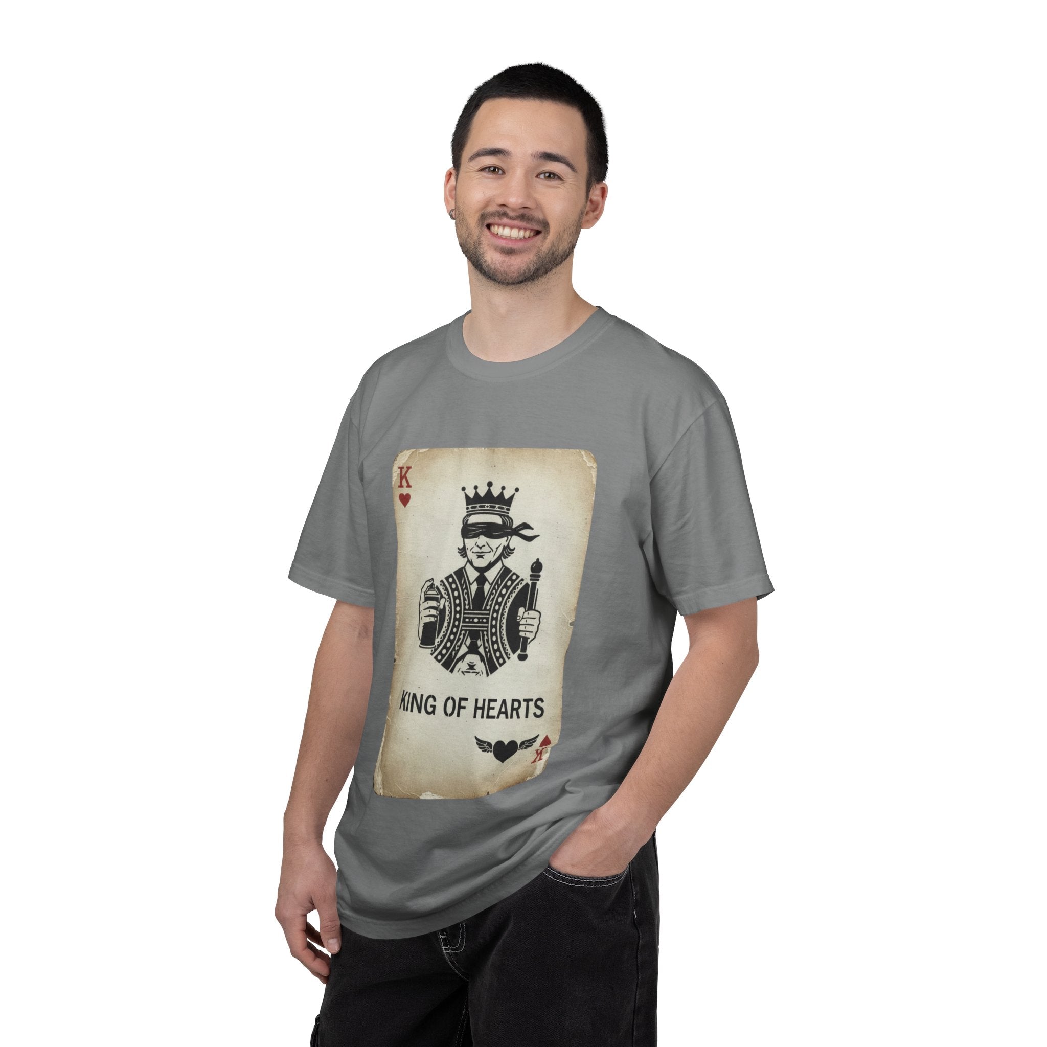 King of Hearts T-Shirt — Vintage Playing Card Graphic Tee