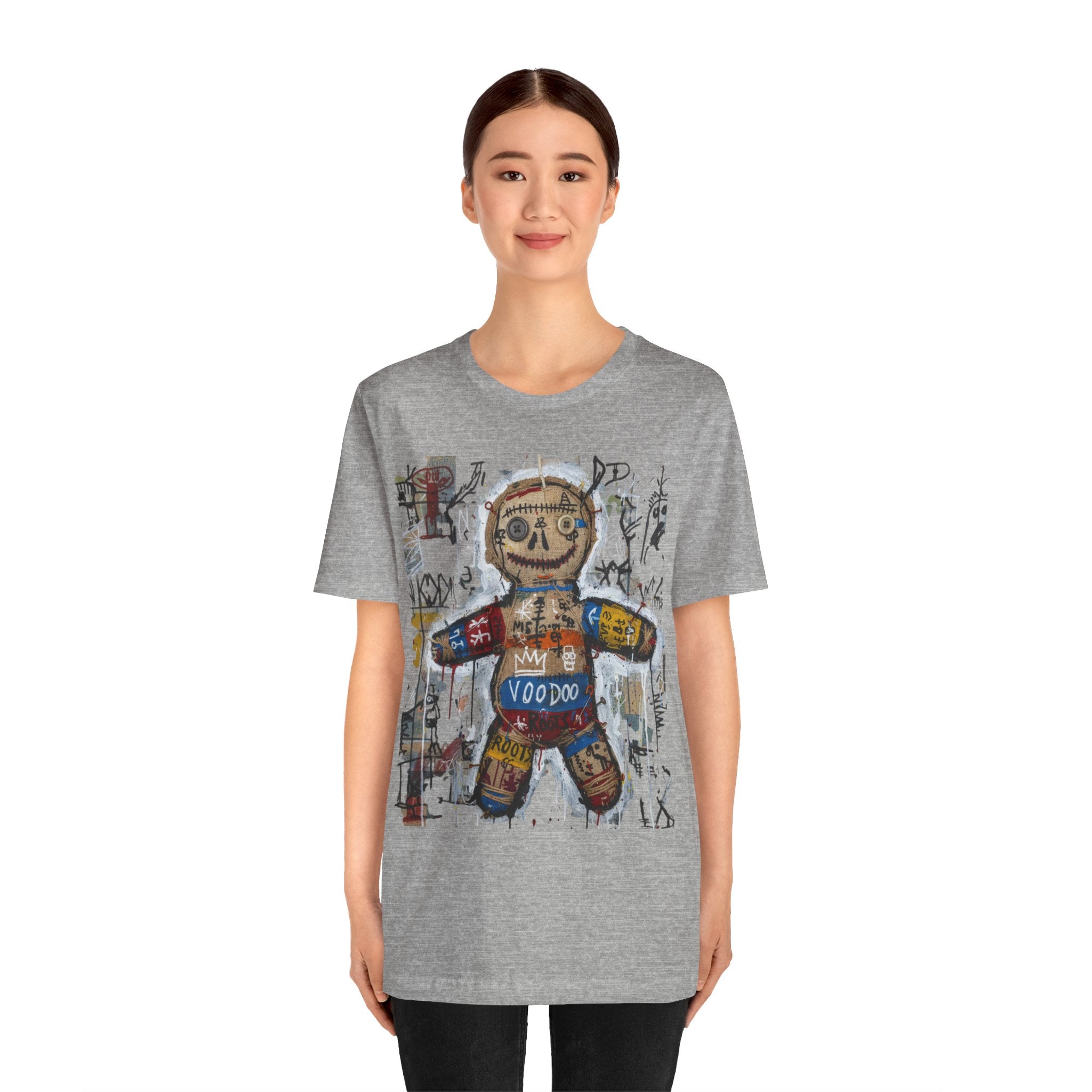 Voodoo Doll Graphic Tee — Tribal Street Art T‑Shirt