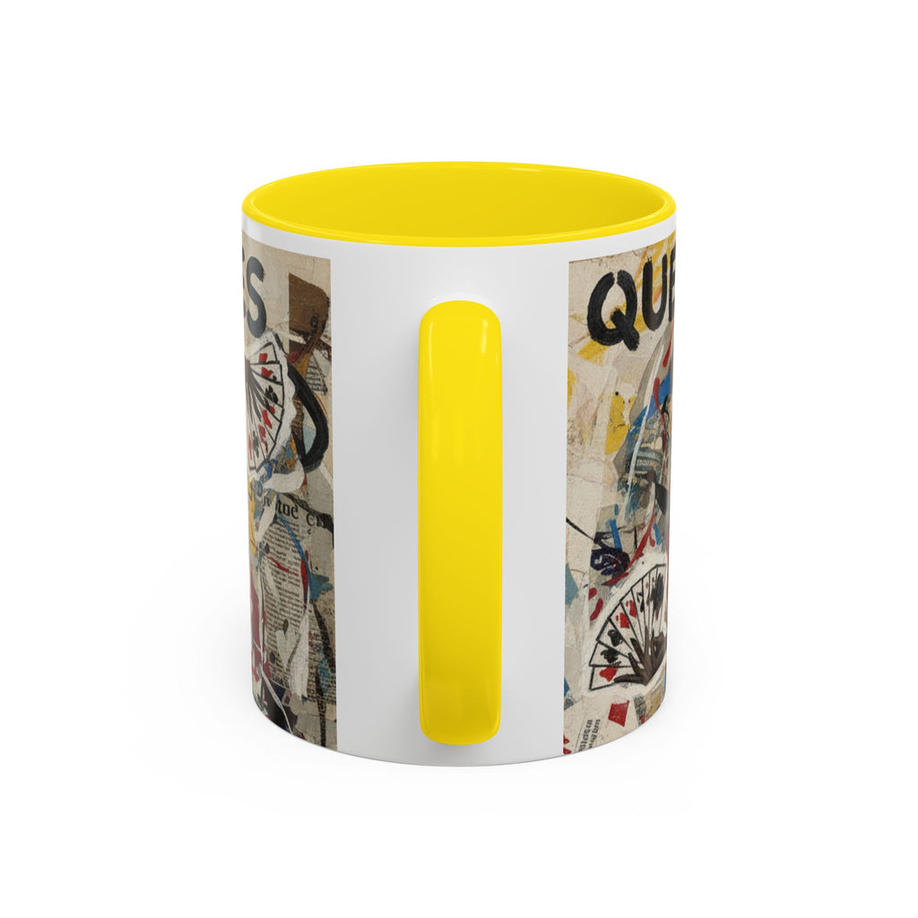Queen of Spades Art Coffee Mug — Afrocentric Playing Card Design (11/15 oz)