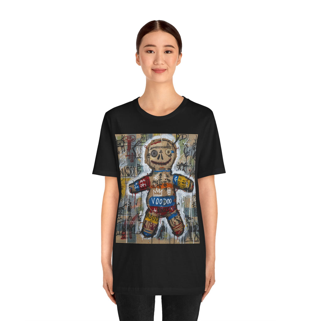 Voodoo Doll Graphic Tee — Tribal Street Art T‑Shirt