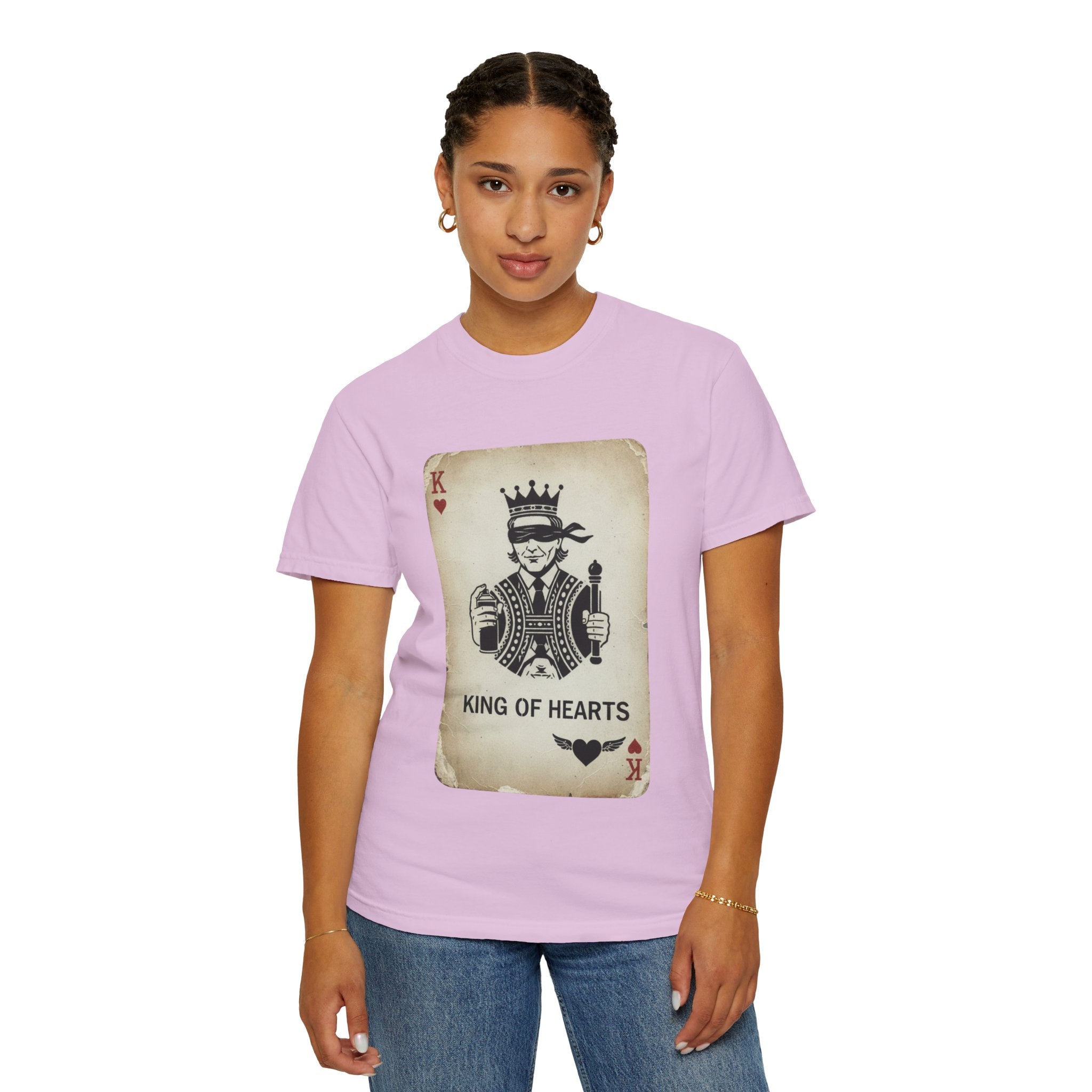 King of Hearts T-Shirt — Vintage Playing Card Graphic Tee