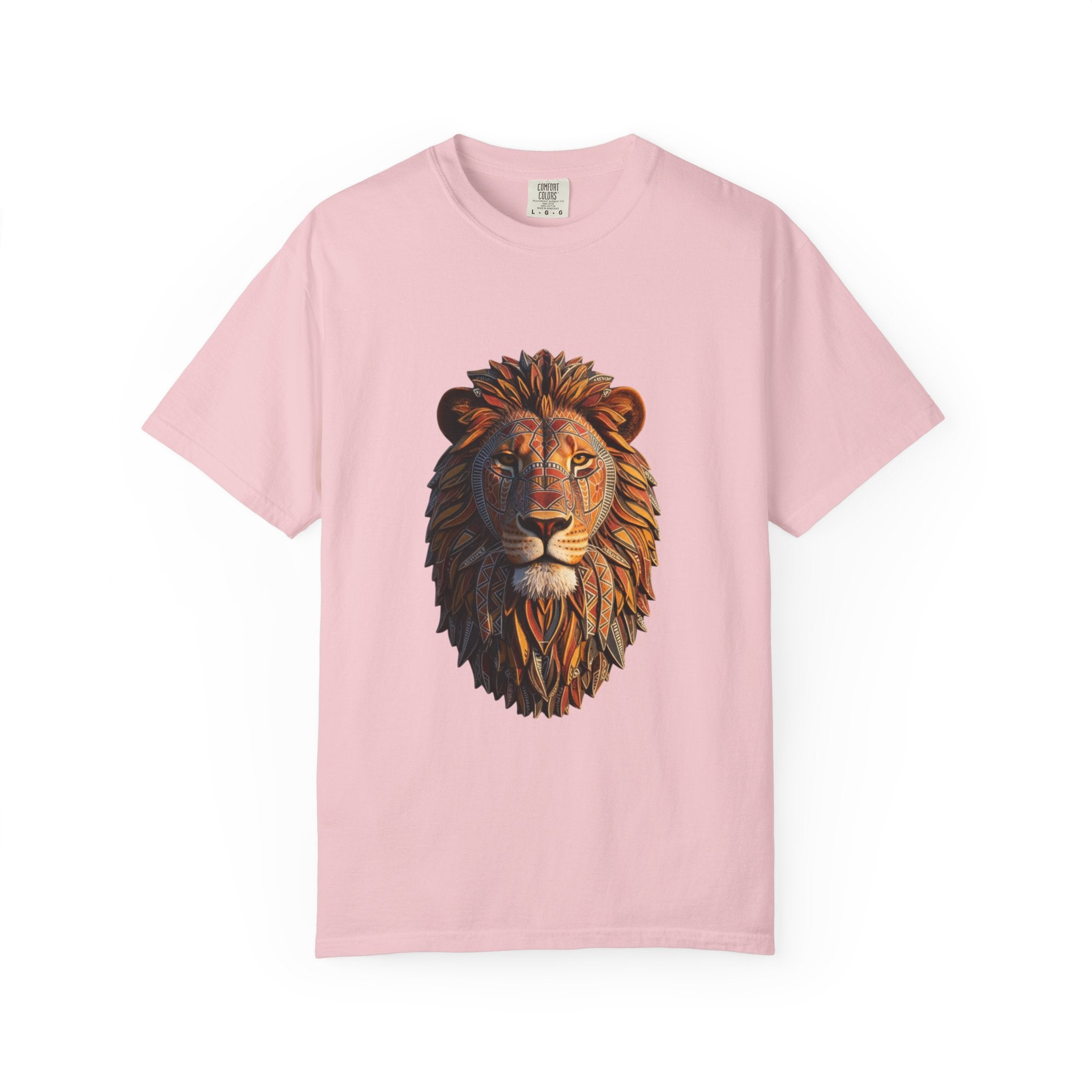 Lion Head Graphic T-Shirt — Majestic Wildlife Tee for Animal Lovers