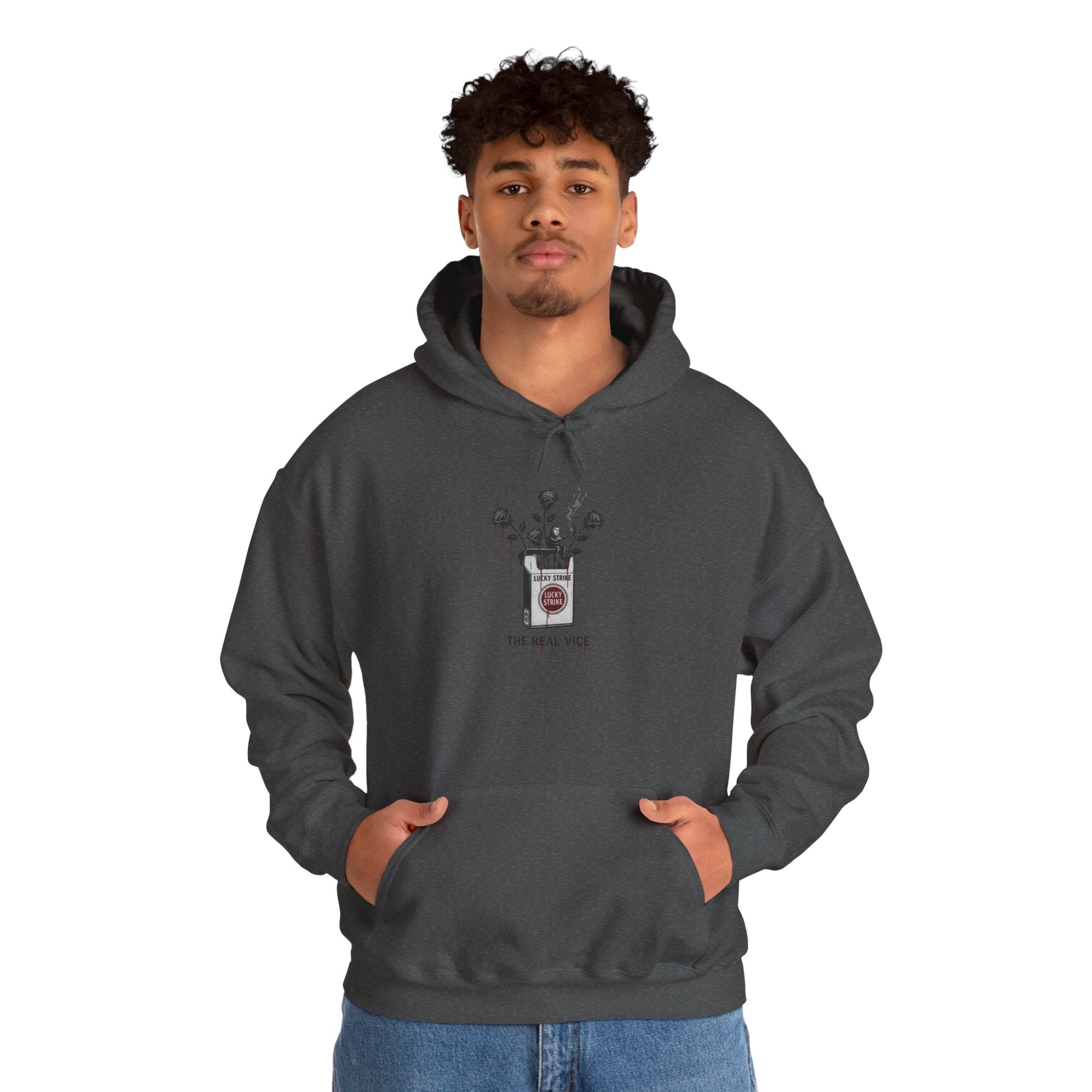 Hoodie — Vintage Apothecary Rose Graphic 'Poison' Streetwear